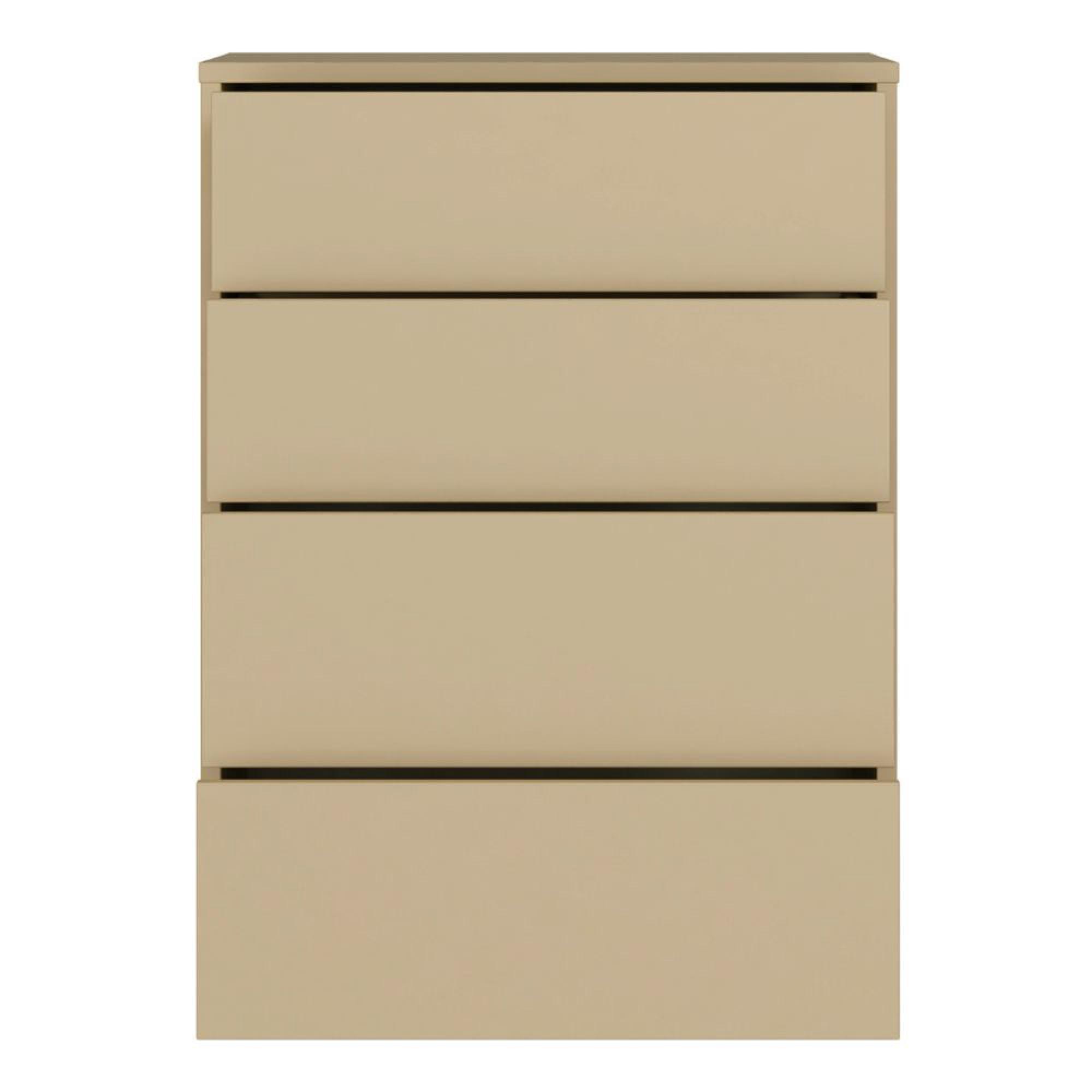 Alice Springs Chest - 4 Drawer - Wide - Butter Yellow