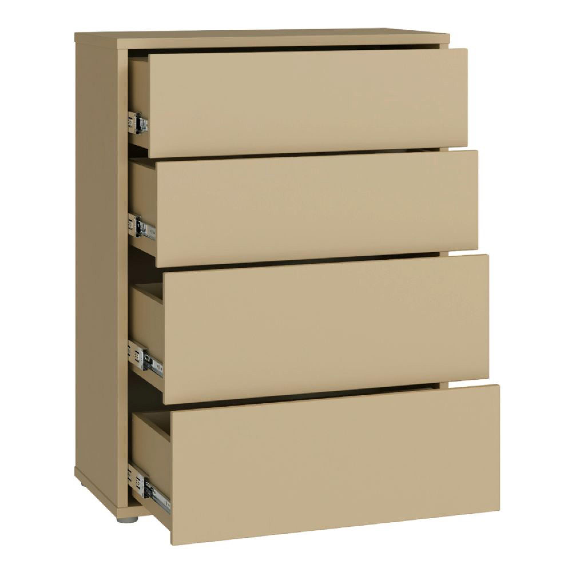 Alice Springs Chest - 4 Drawer - Wide - Butter Yellow