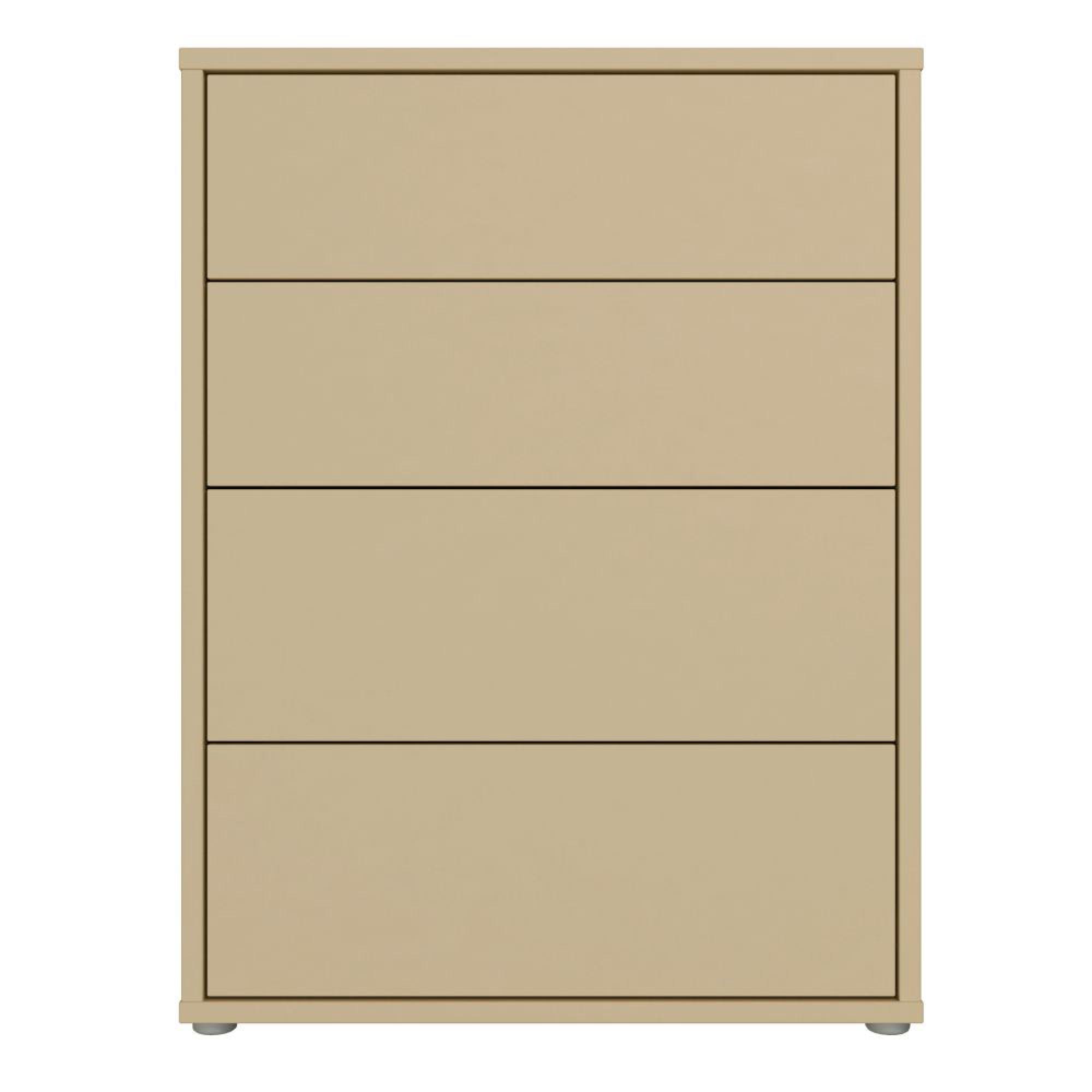 Alice Springs Chest - 4 Drawer - Wide - Butter Yellow