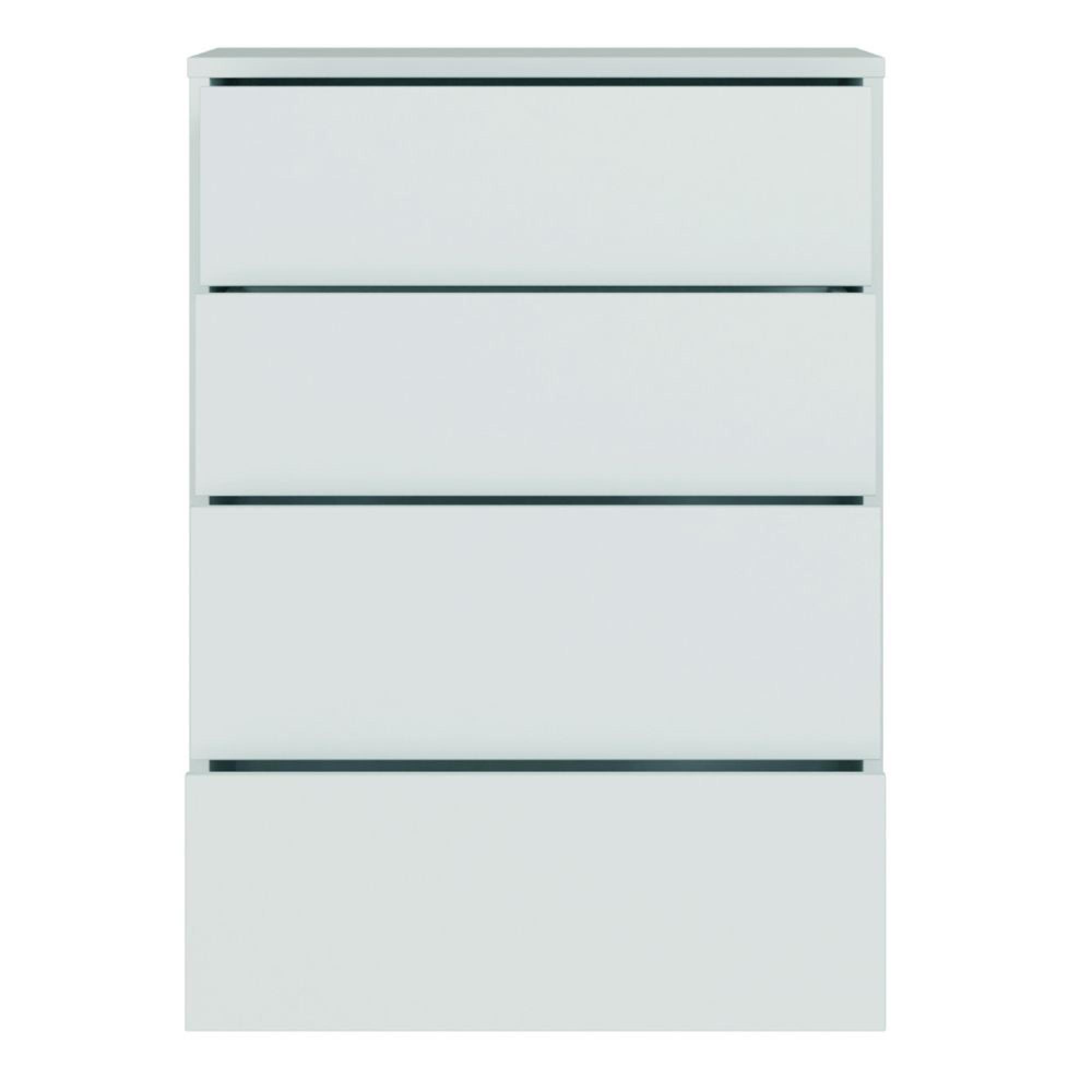 Alice Springs Chest - 4 Drawer - Wide - Light Grey