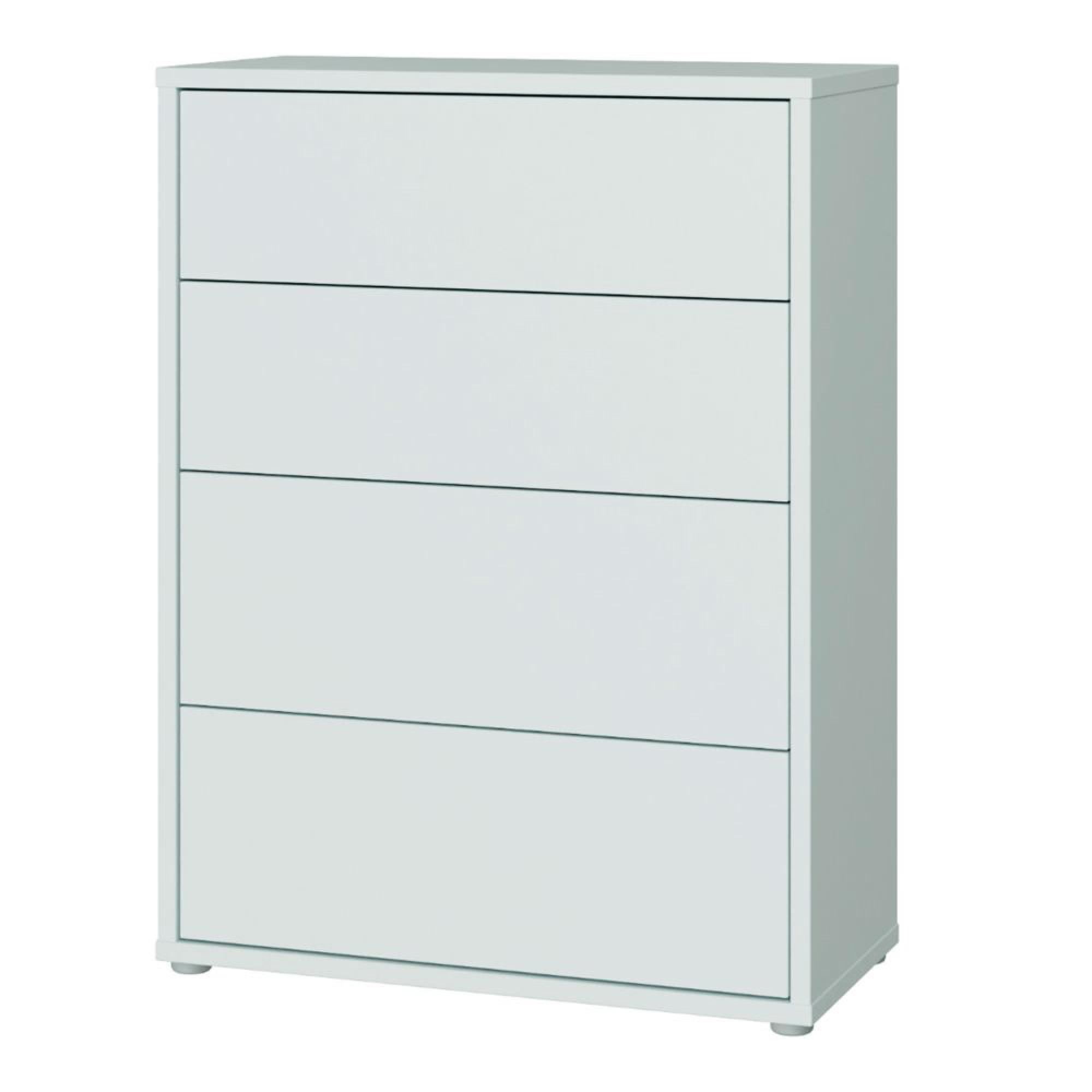 Alice Springs Chest - 4 Drawer - Wide - Light Grey