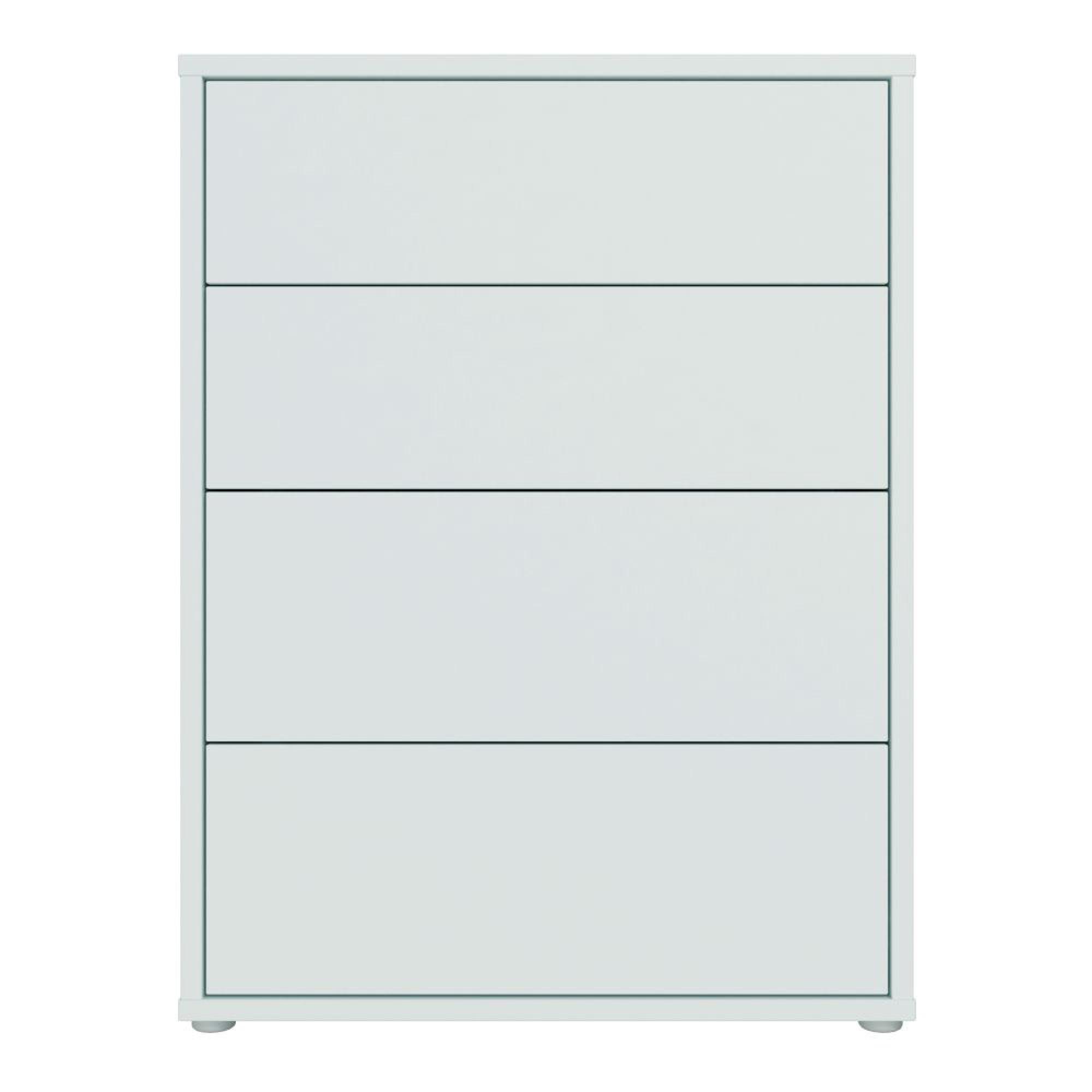 Alice Springs Chest - 4 Drawer - Wide - Light Grey