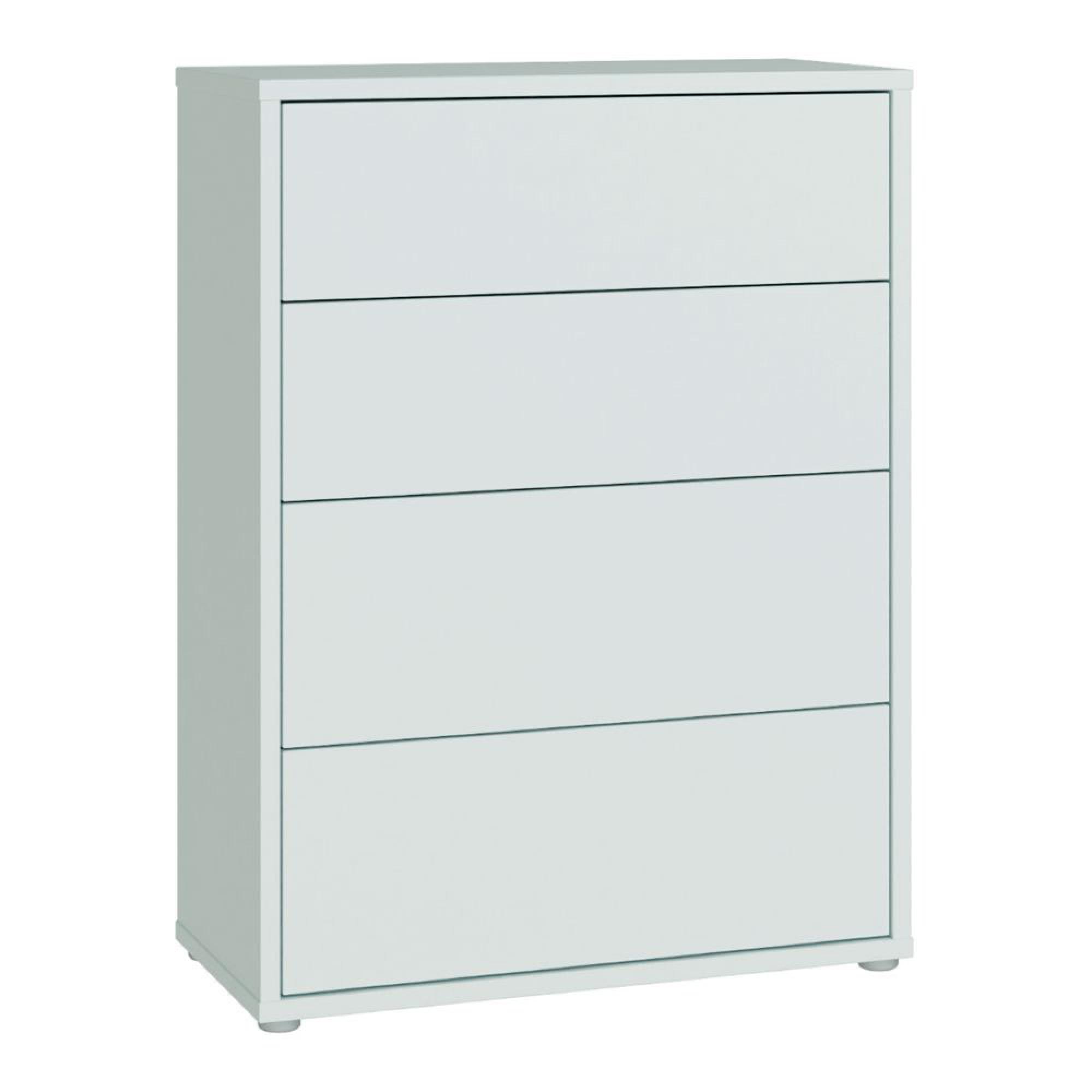 Alice Springs Chest - 4 Drawer - Wide - Light Grey
