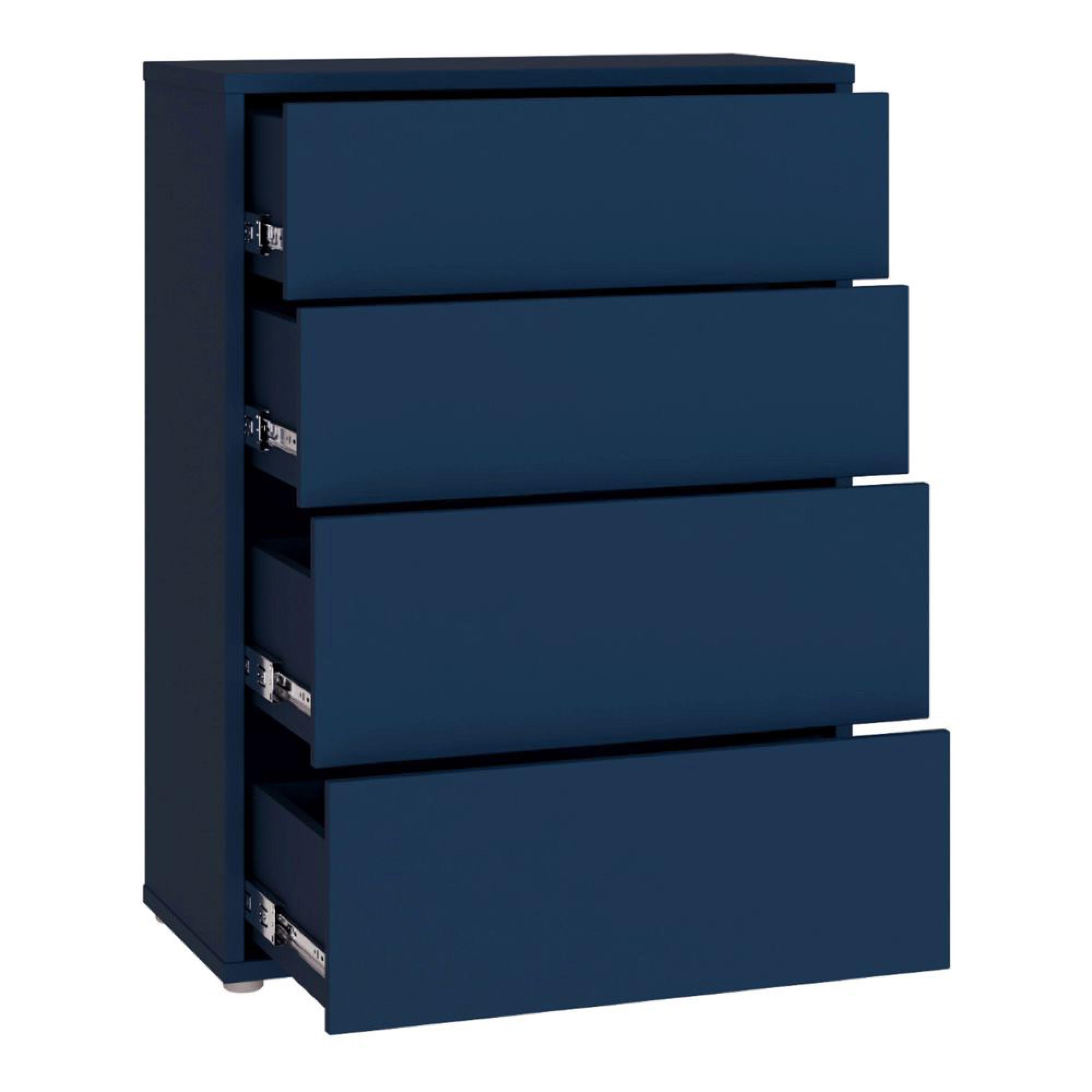 Alice Springs Chest - 4 Drawer - Wide - Night Blue
