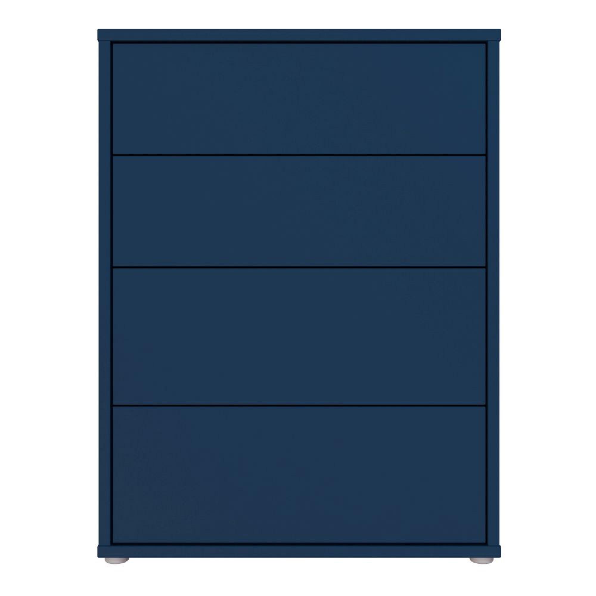 Alice Springs Chest - 4 Drawer - Wide - Night Blue