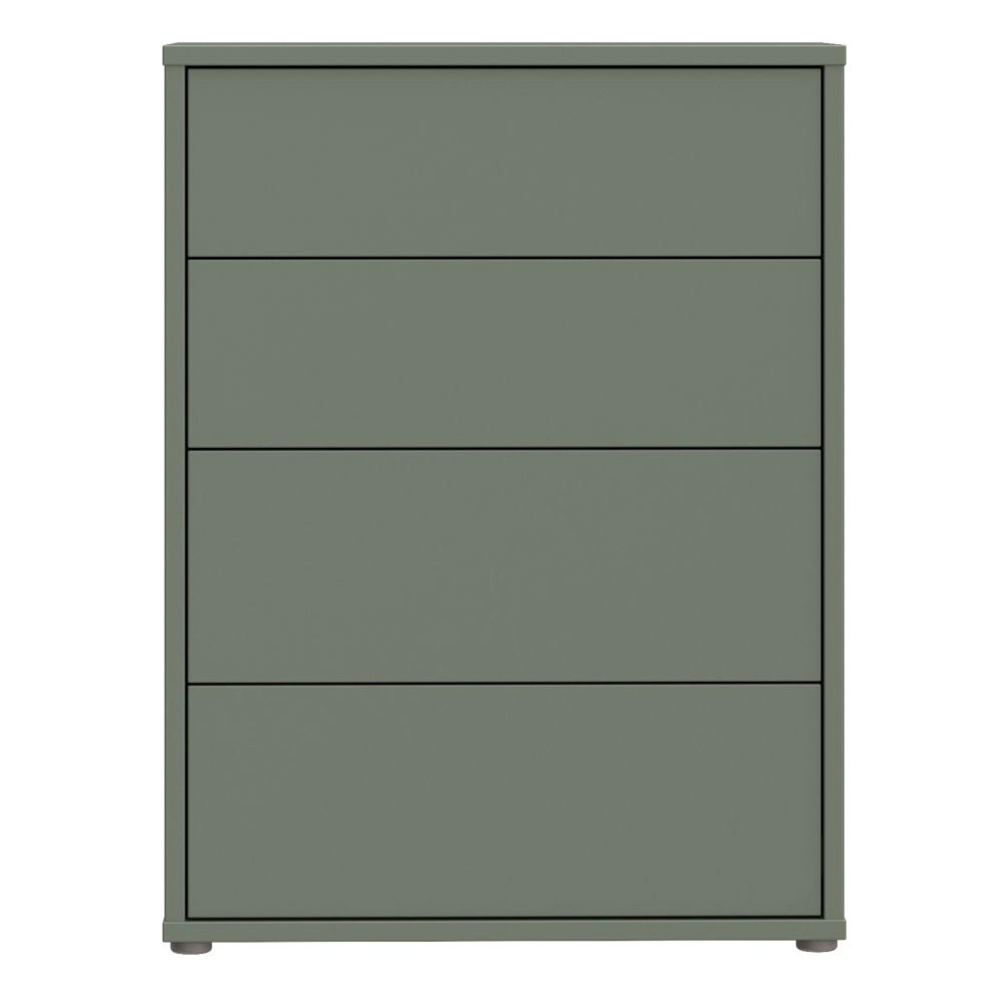 Alice Springs Chest - 4 Drawer - Wide - Sage Green