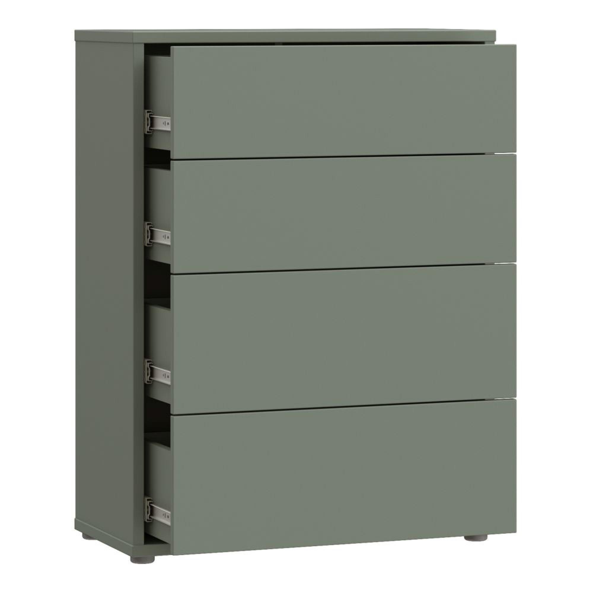 Alice Springs Chest - 4 Drawer - Wide - Sage Green