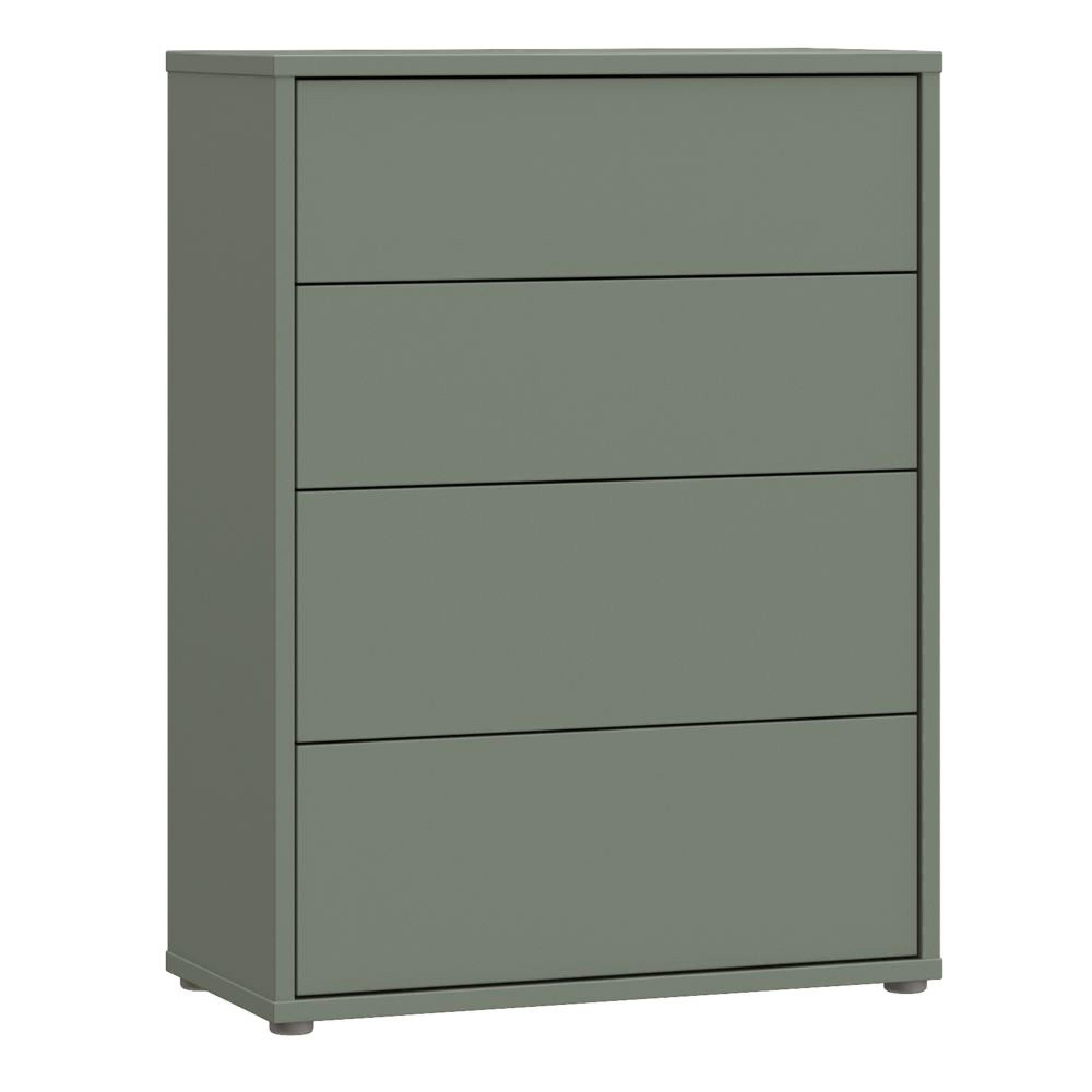Alice Springs Chest - 4 Drawer - Wide - Sage Green