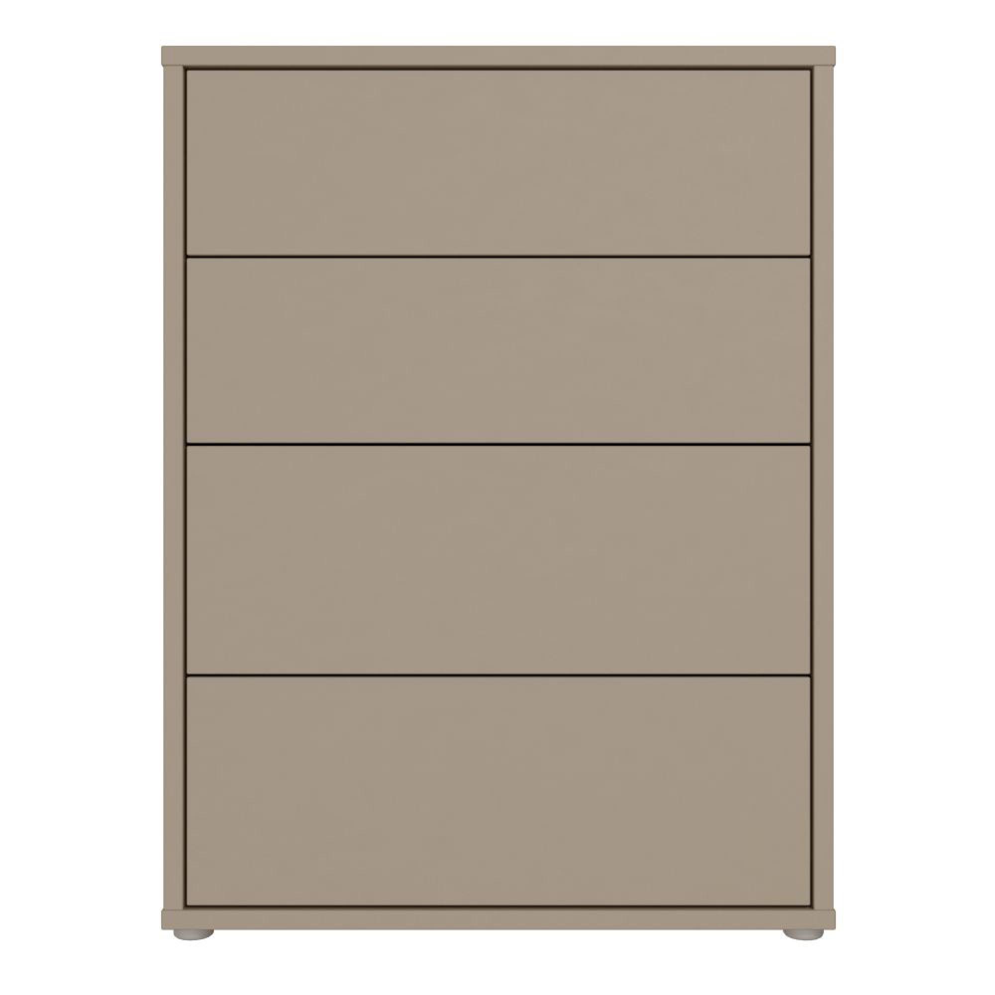 Alice Springs Chest - 4 Drawer - Wide - Taupe
