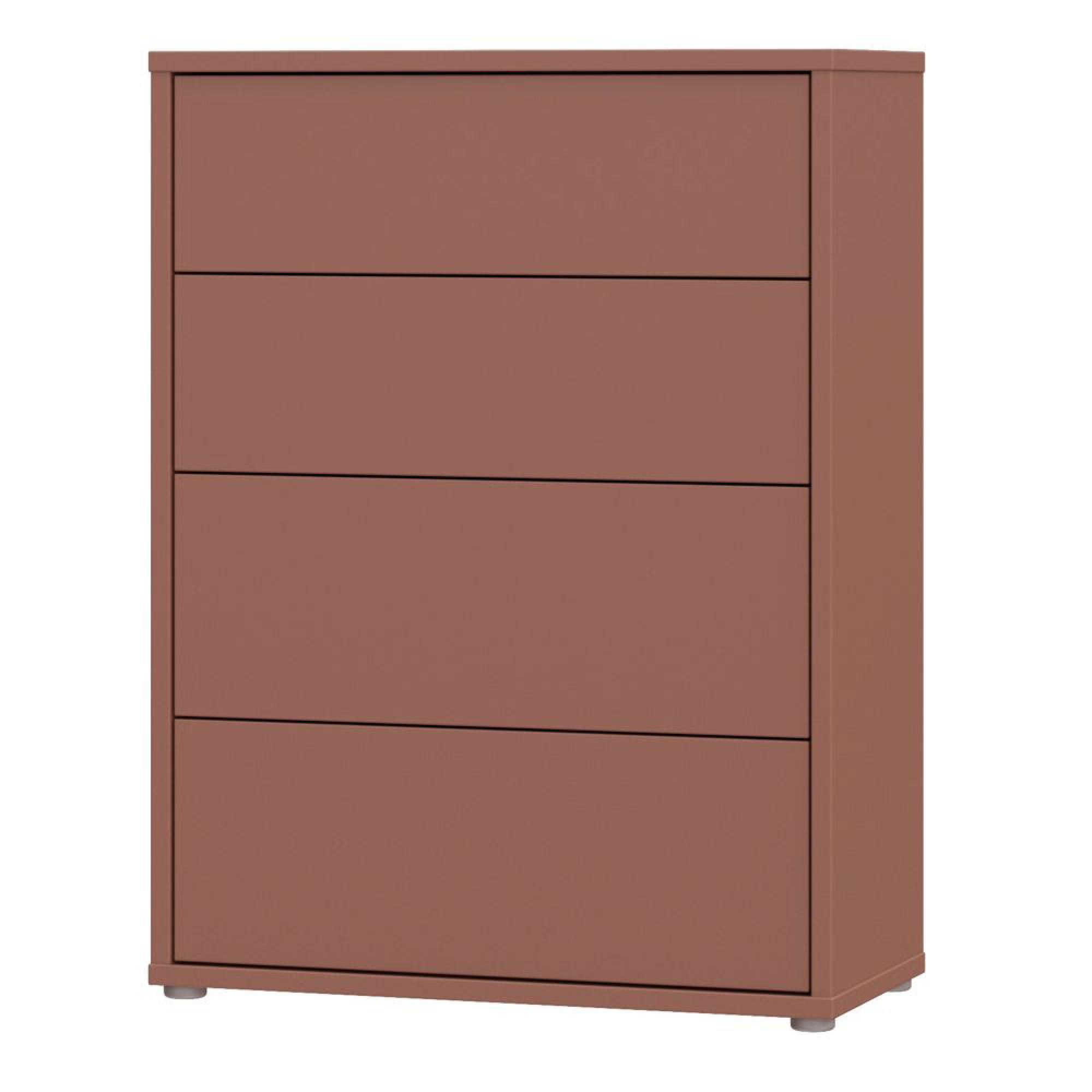Alice Springs Chest - 4 Drawer - Wide - Terracotta