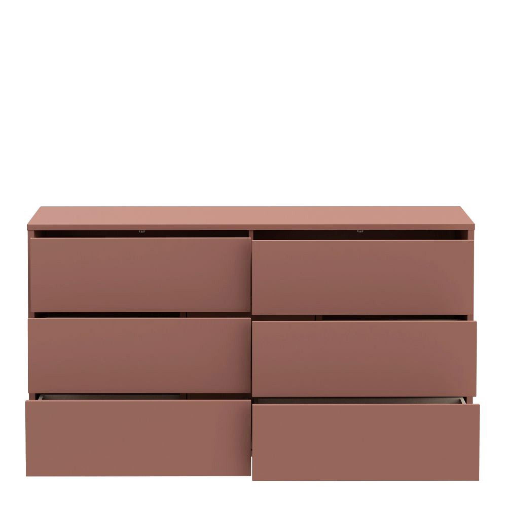 Alice Springs Chest - 6 Drawer - Large - Terracotta