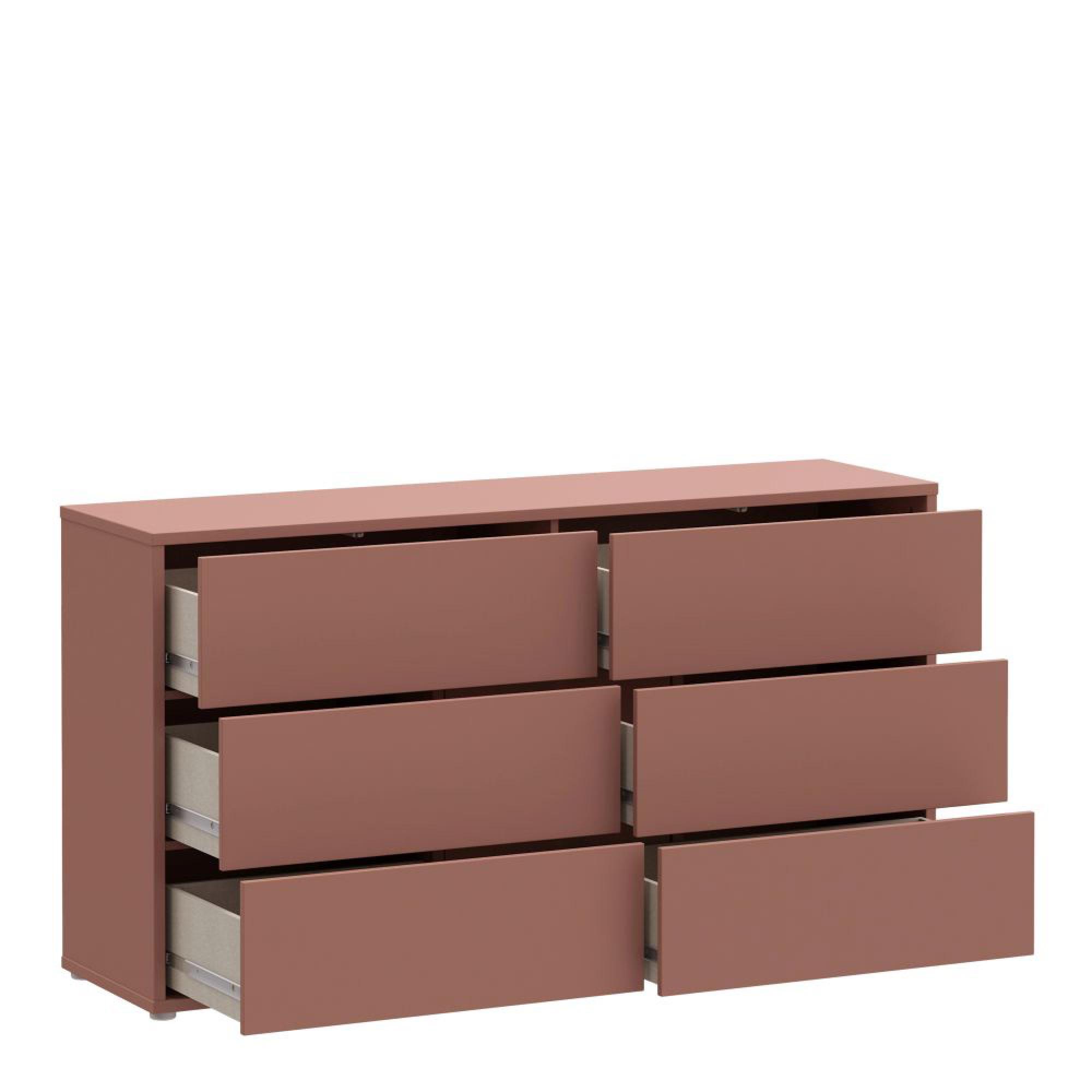 Alice Springs Chest - 6 Drawer - Large - Terracotta