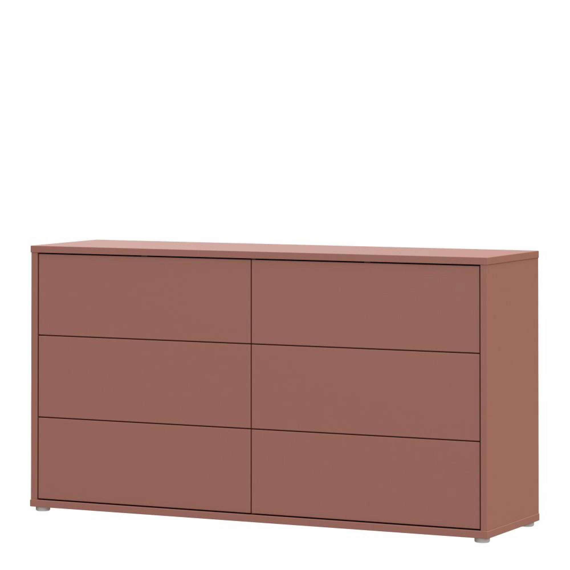 Alice Springs Chest - 6 Drawer - Large - Terracotta