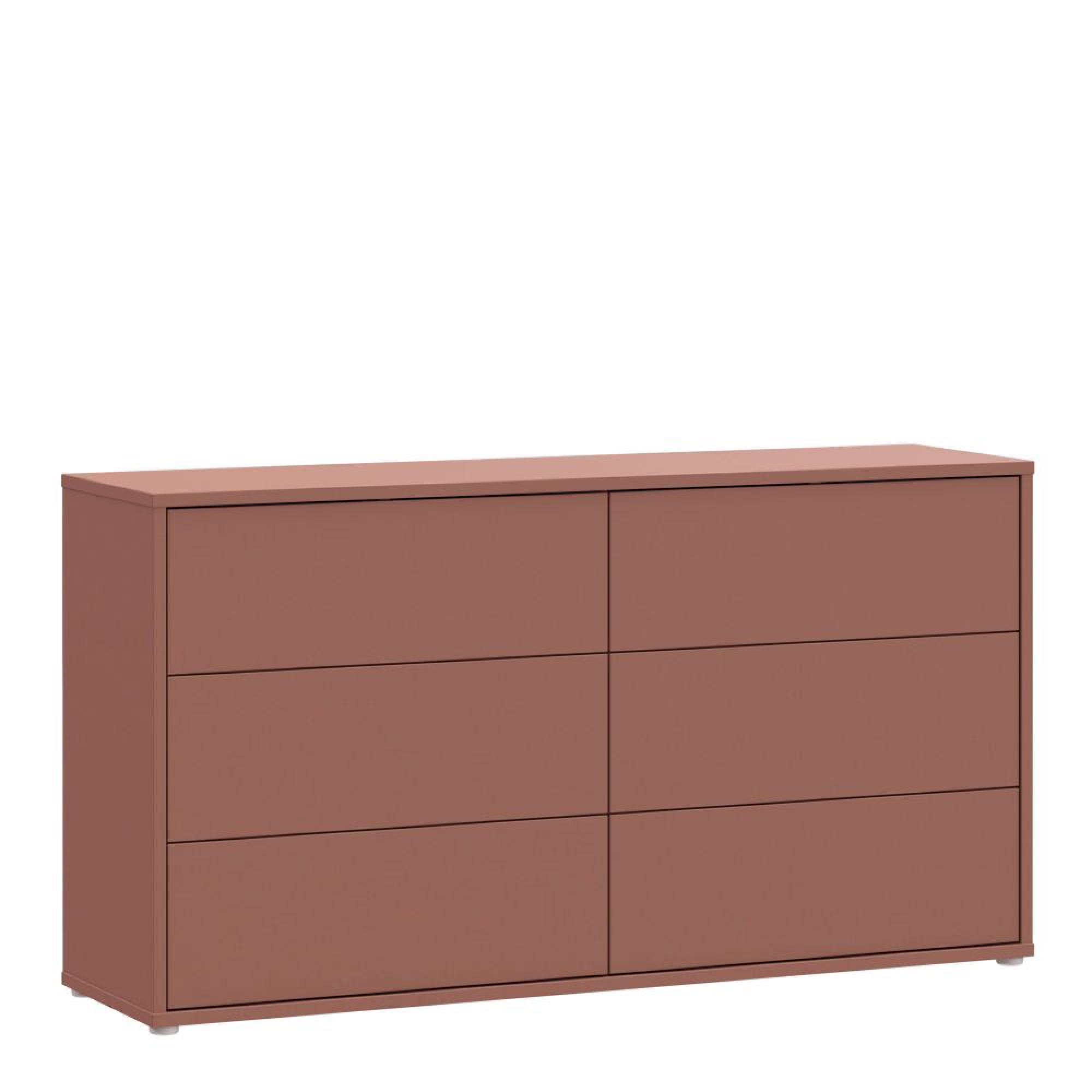 Alice Springs Chest - 6 Drawer - Large - Terracotta