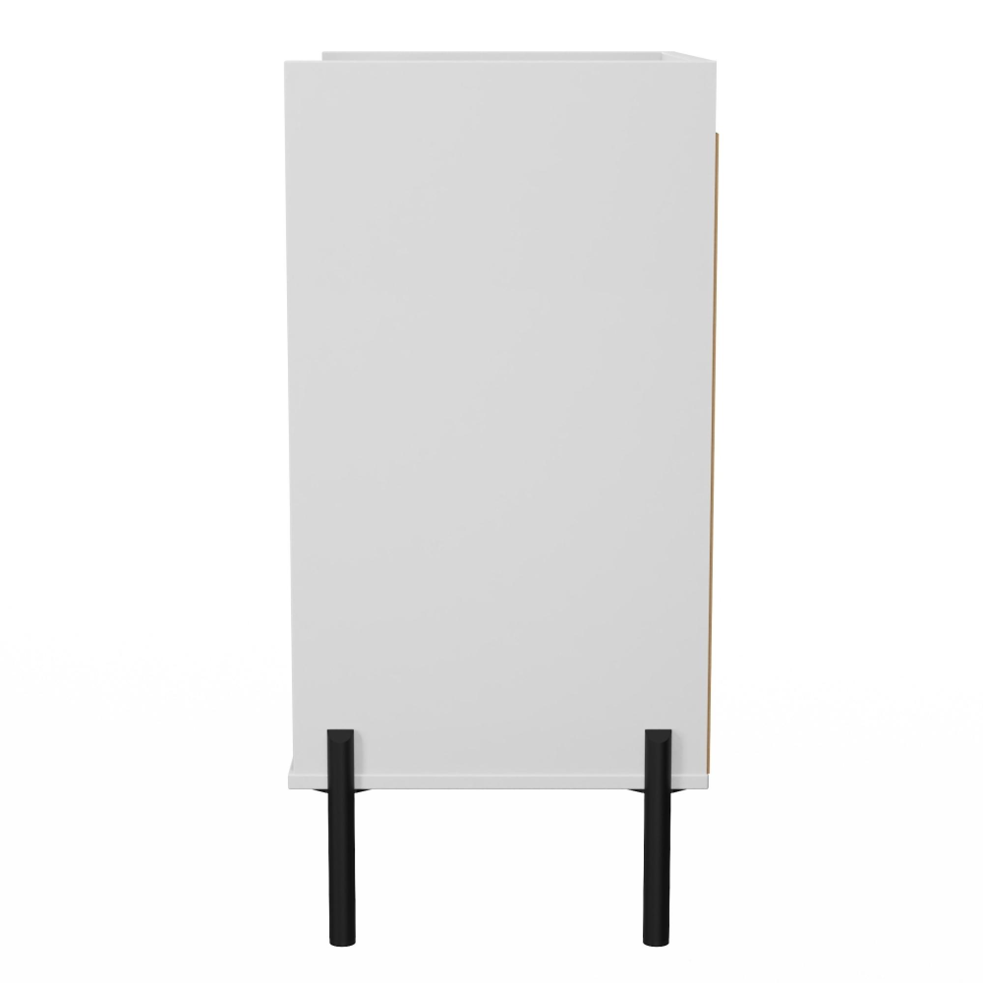 Osaka Chest - 3 Drawer - Midi - White Matt Fluted