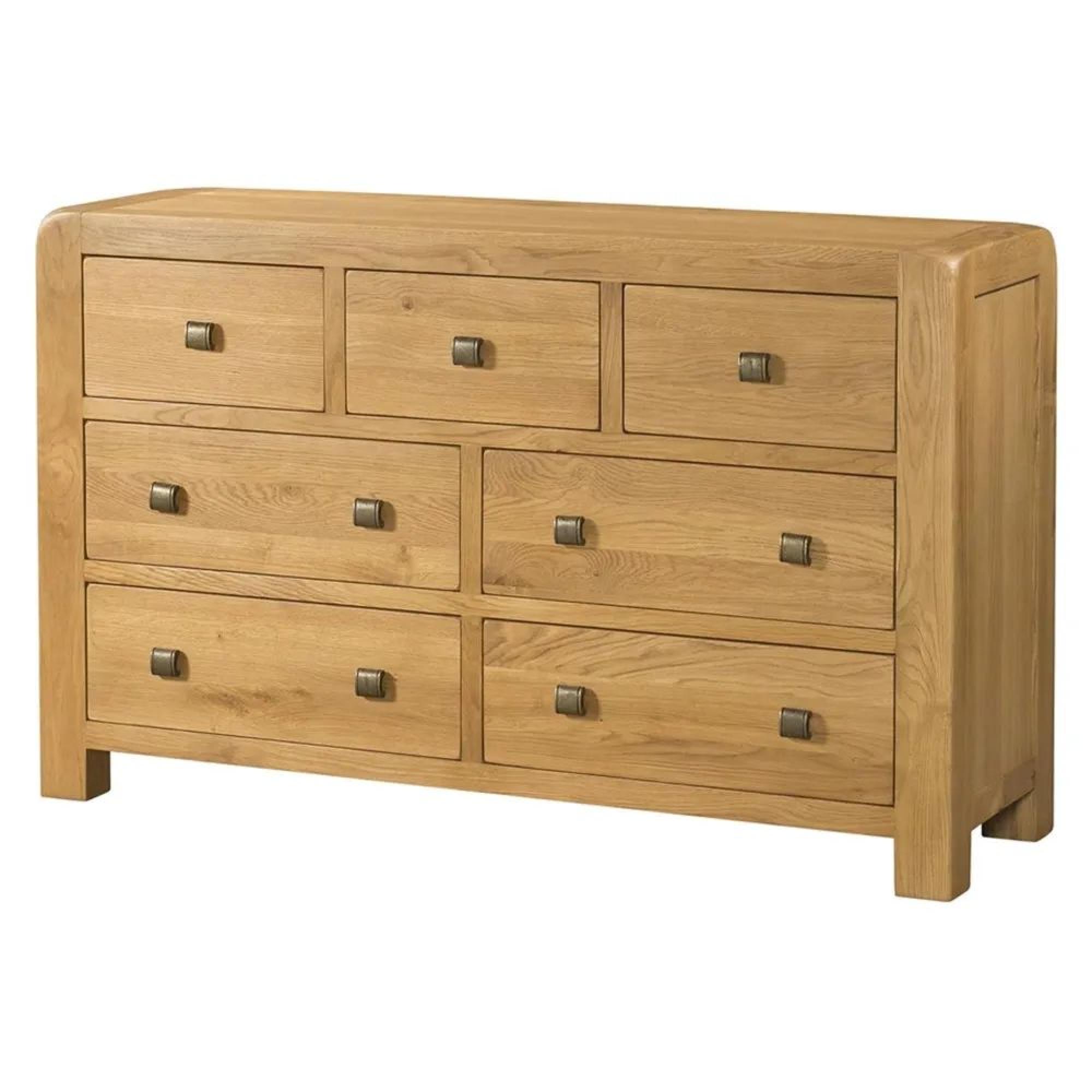 Clearance - Curve Chest - 3+4 Drawer - Oak - FSS17241