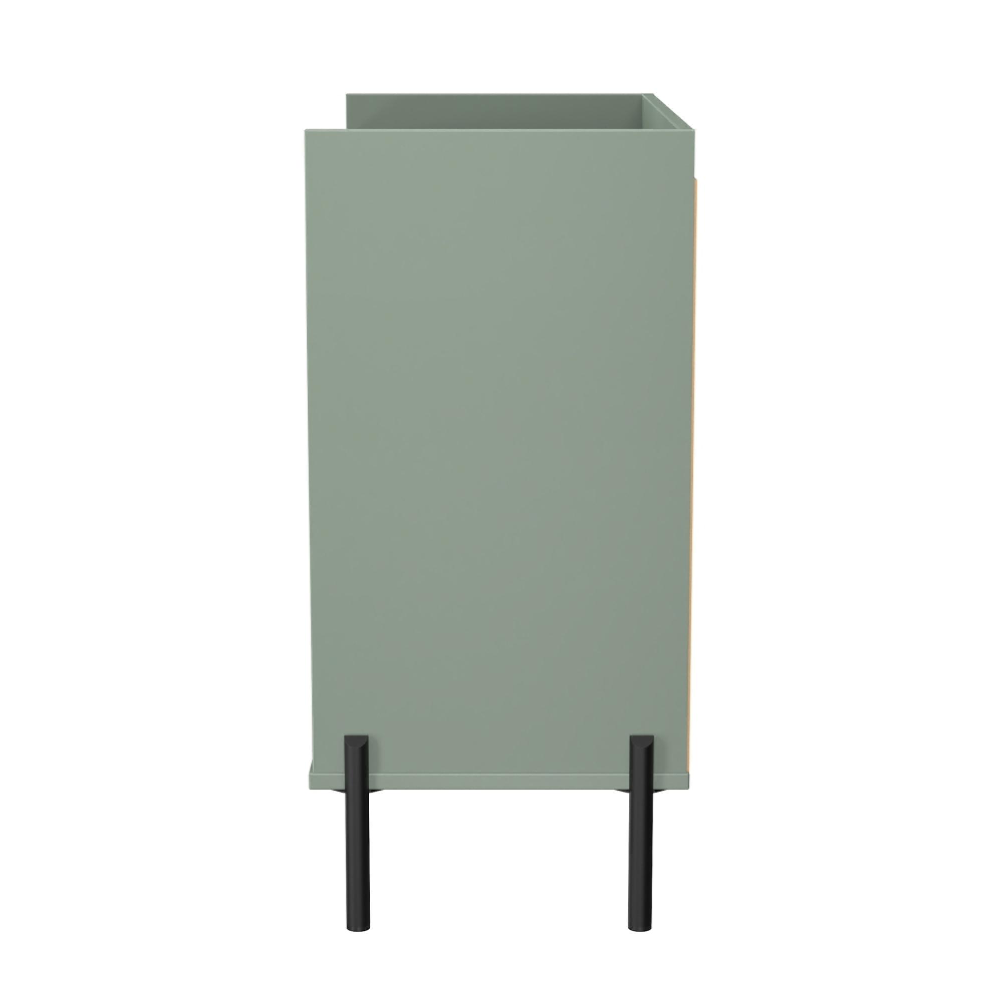 Osaka Chest - 3 Drawer - Reed Green Fluted
