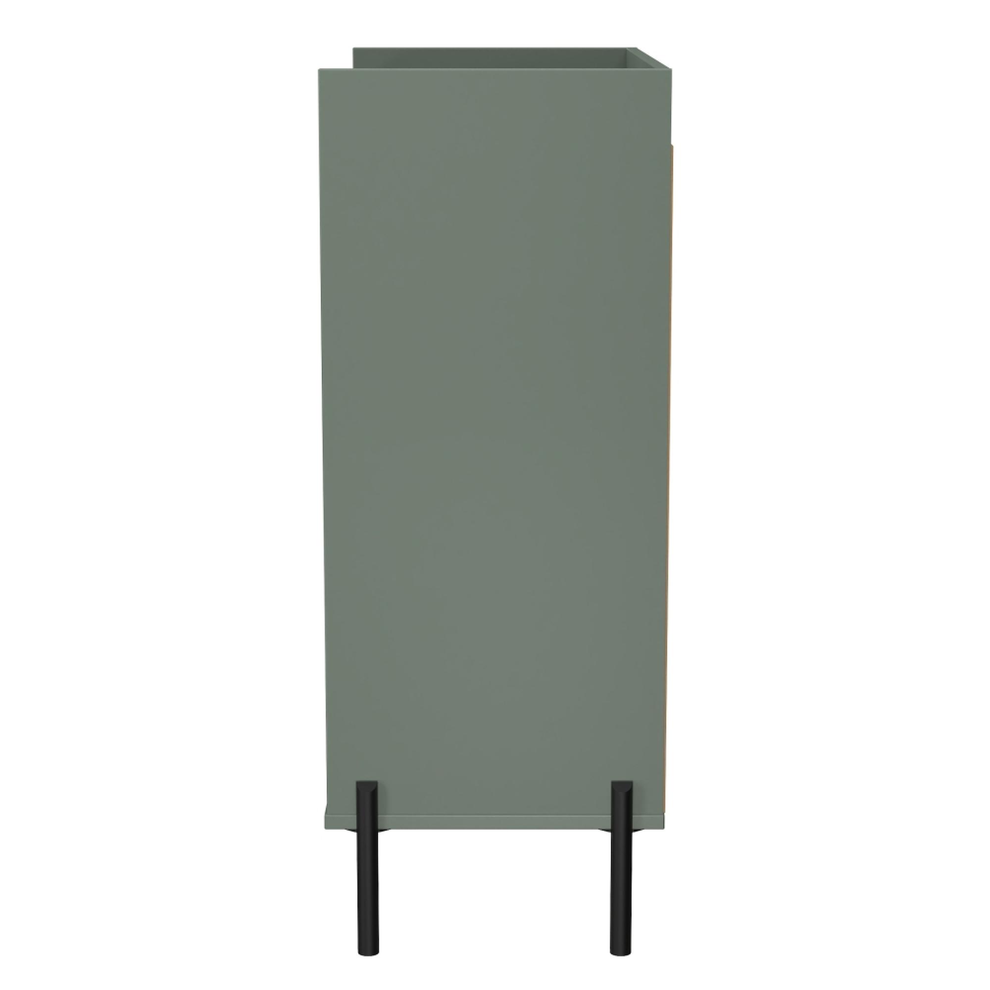 Osaka Chest - 4 Drawer - Reed Green Fluted