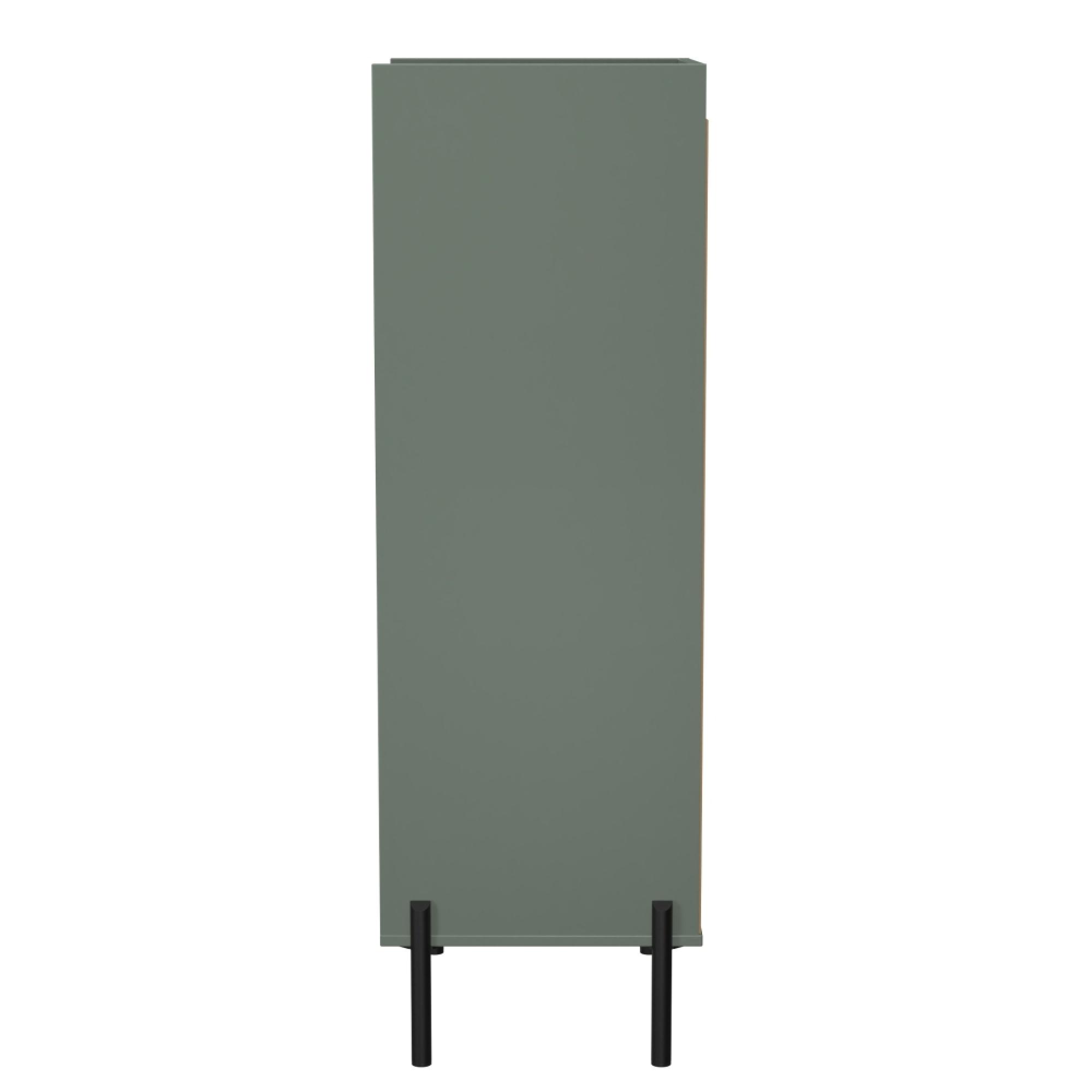 Osaka Chest - 5 Drawer - Narrow - Reed Green Fluted