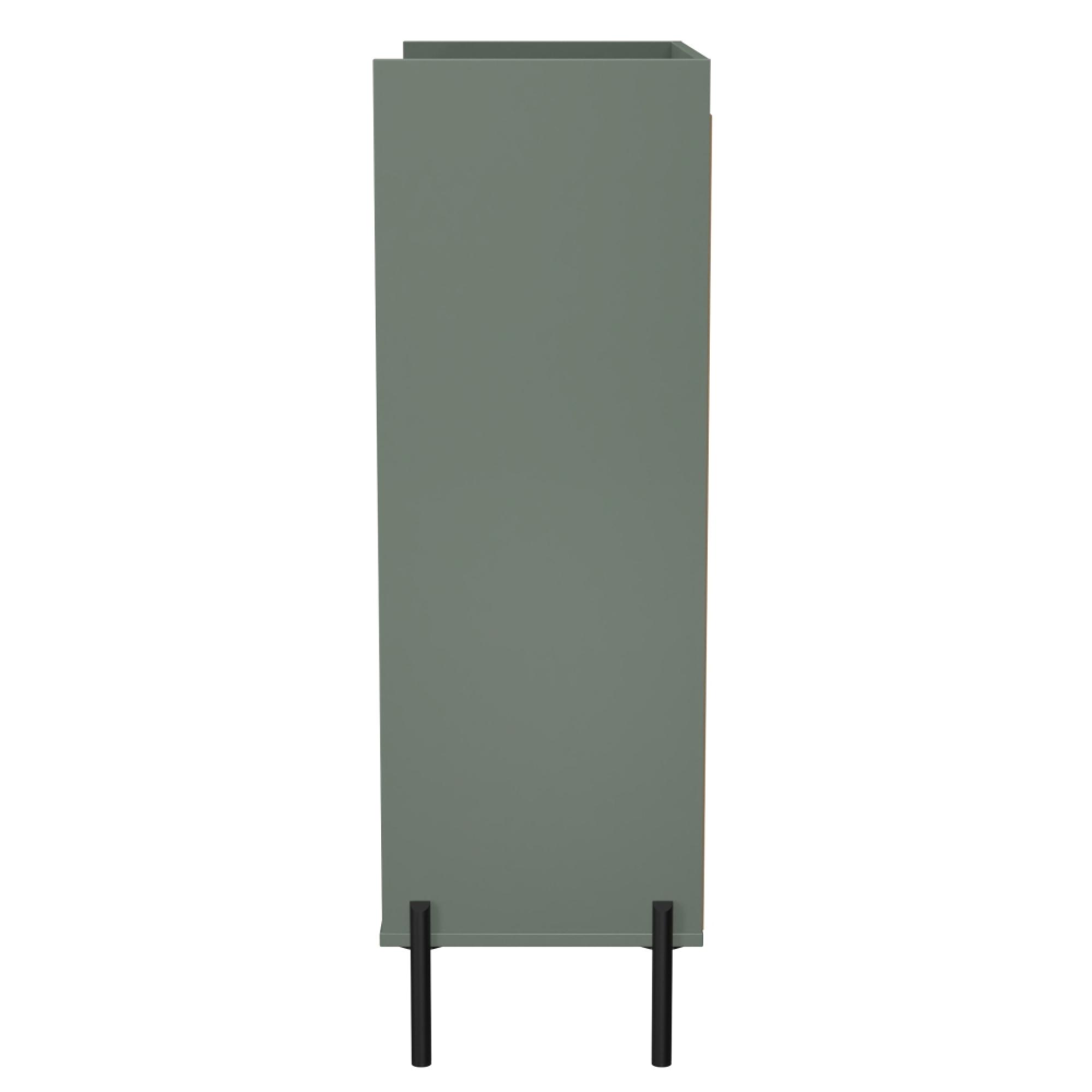 Osaka Chest - 5 Drawer - Wide - Reed Green Fluted