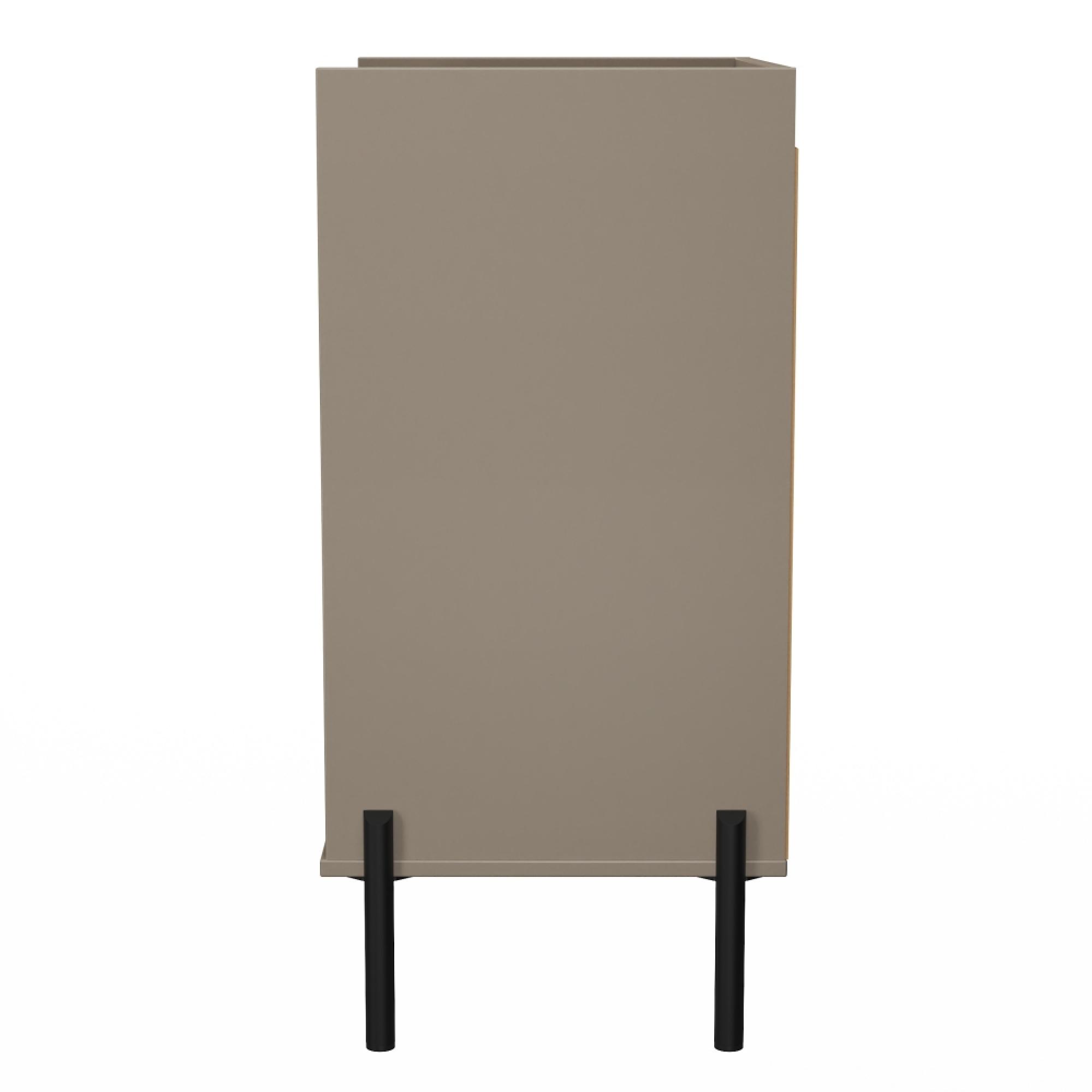 Osaka Chest - 3 Drawer - Midi - Mushroom Matt Fluted