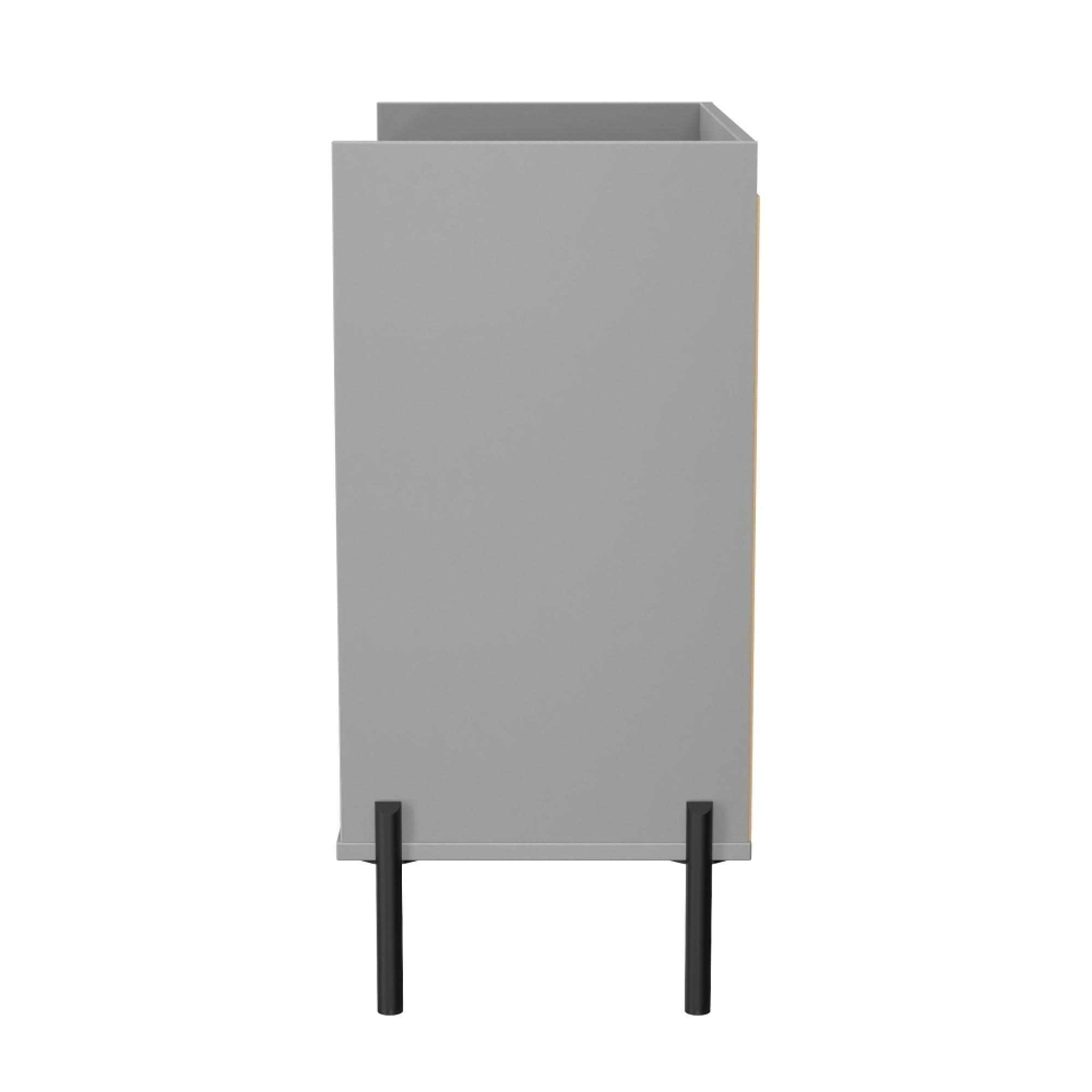 Osaka Chest - 3 Drawer - Dusk Grey Fluted