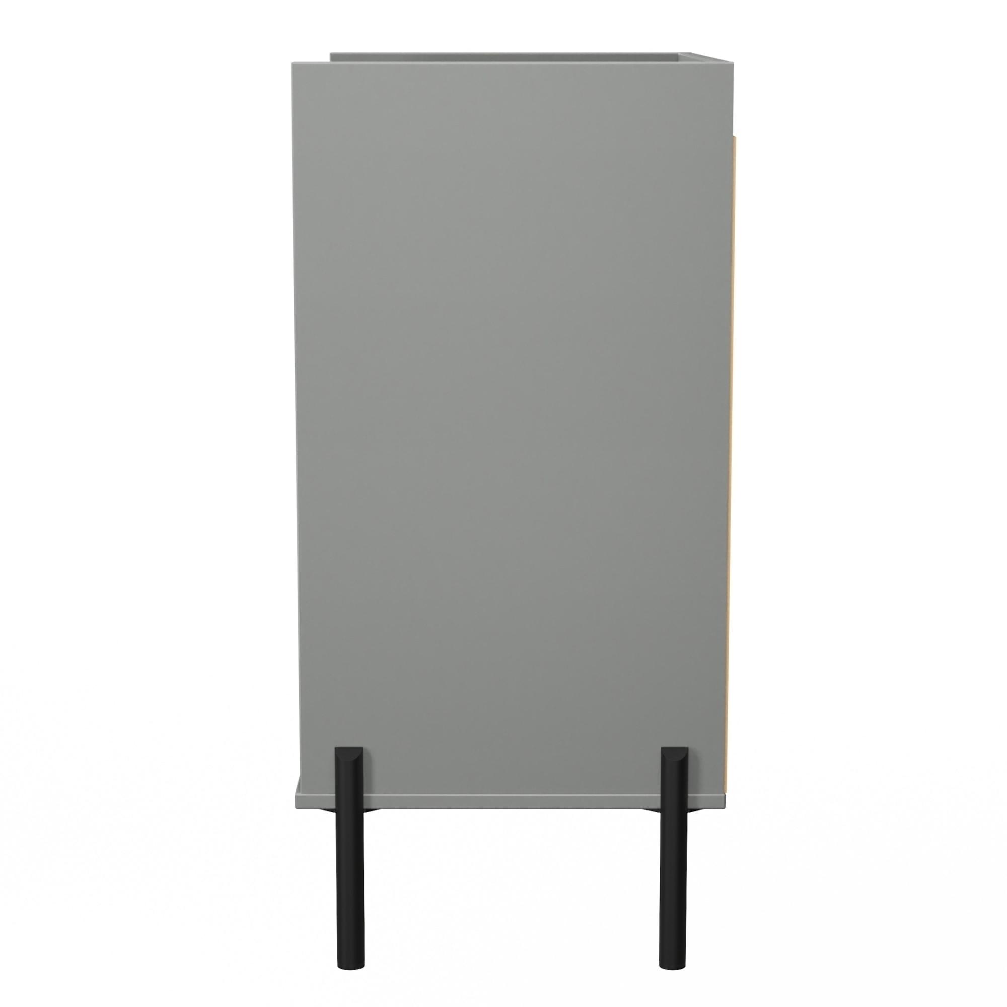 Osaka Chest - 3 Drawer - Midi - Dusk Grey Fluted
