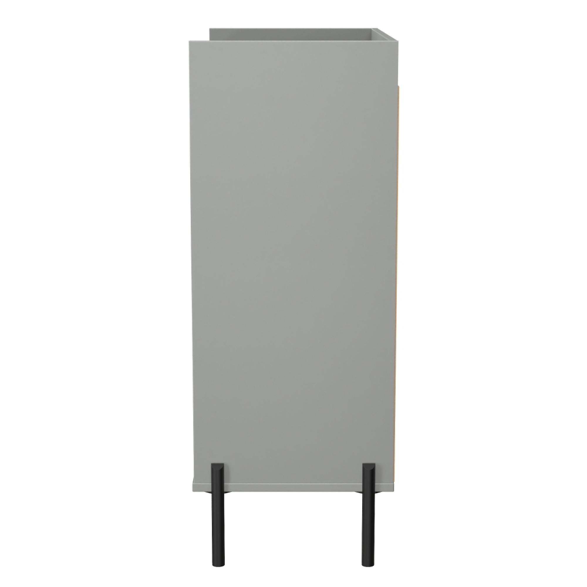 Osaka Chest - 4 Drawer - Dusk Grey Fluted