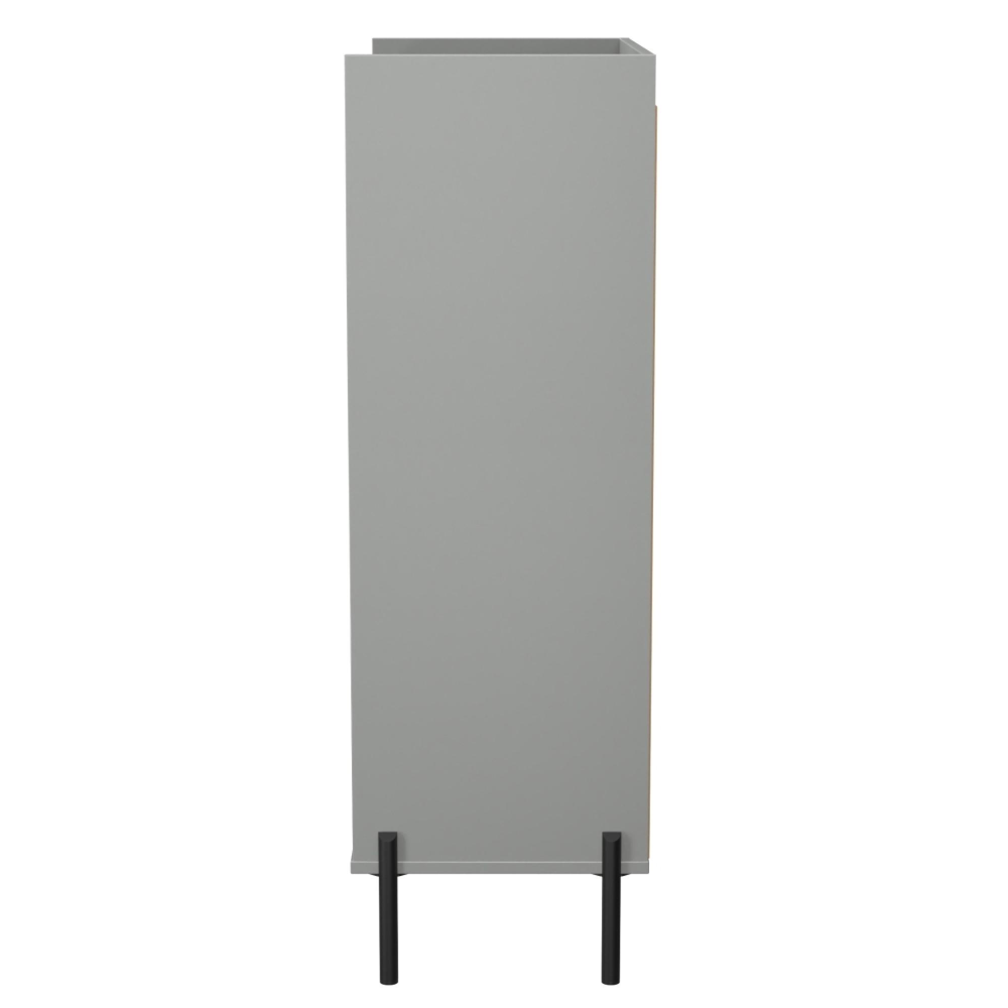 Osaka Chest - 5 Drawer - Wide - Dusk Grey Fluted