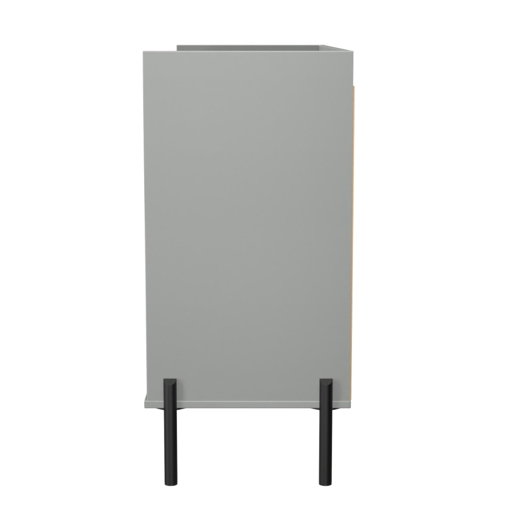 Osaka Chest - 6 Drawer - Midi - Dusk Grey Fluted