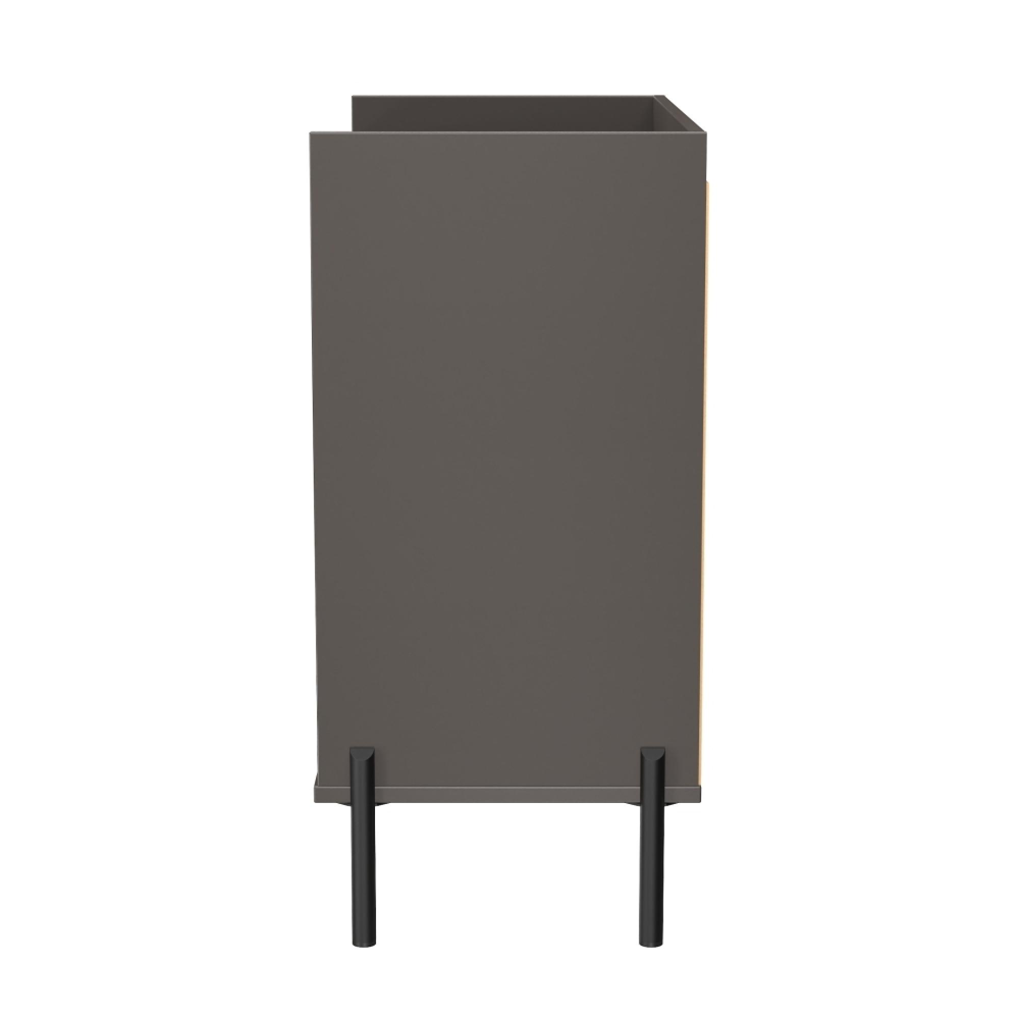 Osaka Chest - 3 Drawer - Graphite Fluted