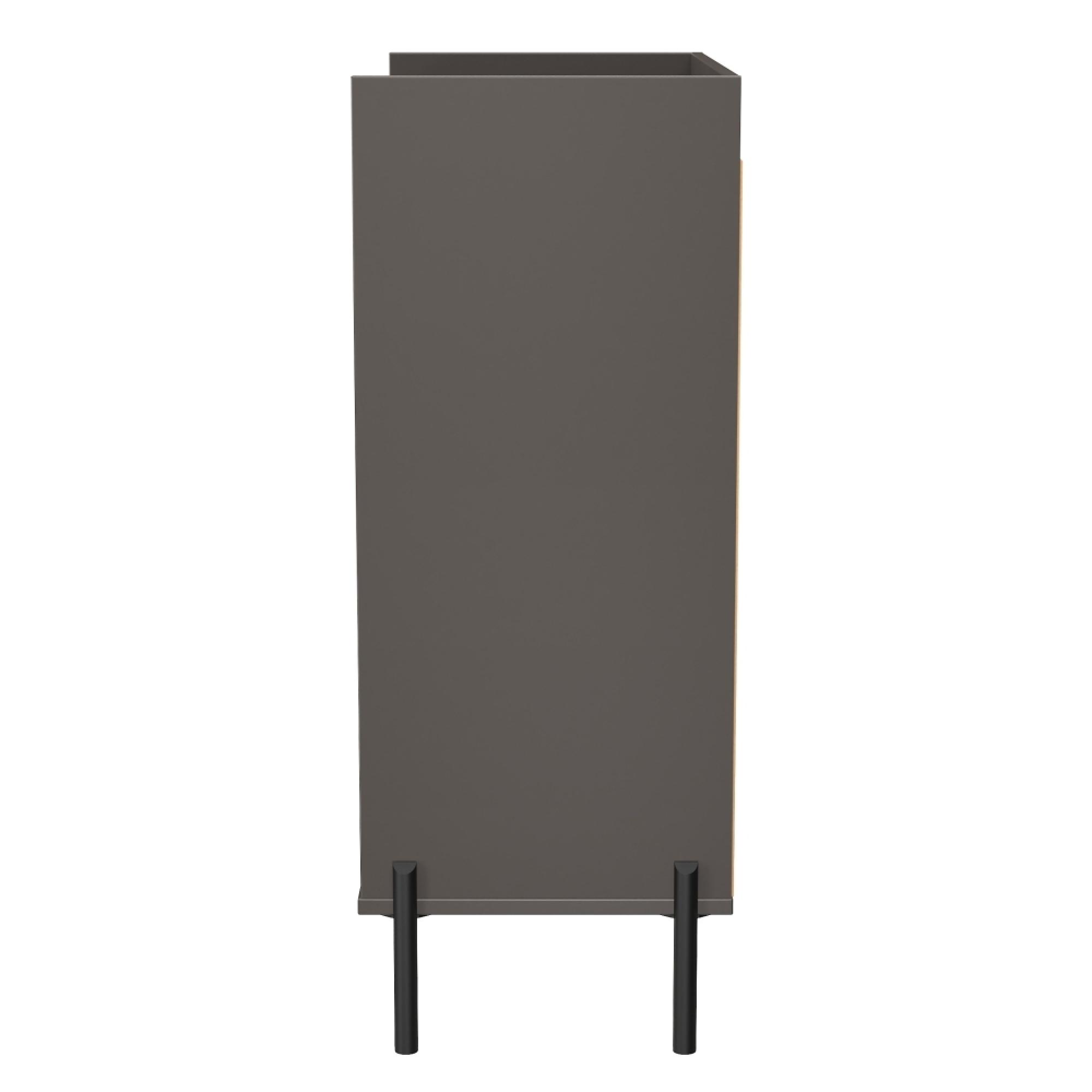 Osaka Chest - 4 Drawer - Graphite Fluted