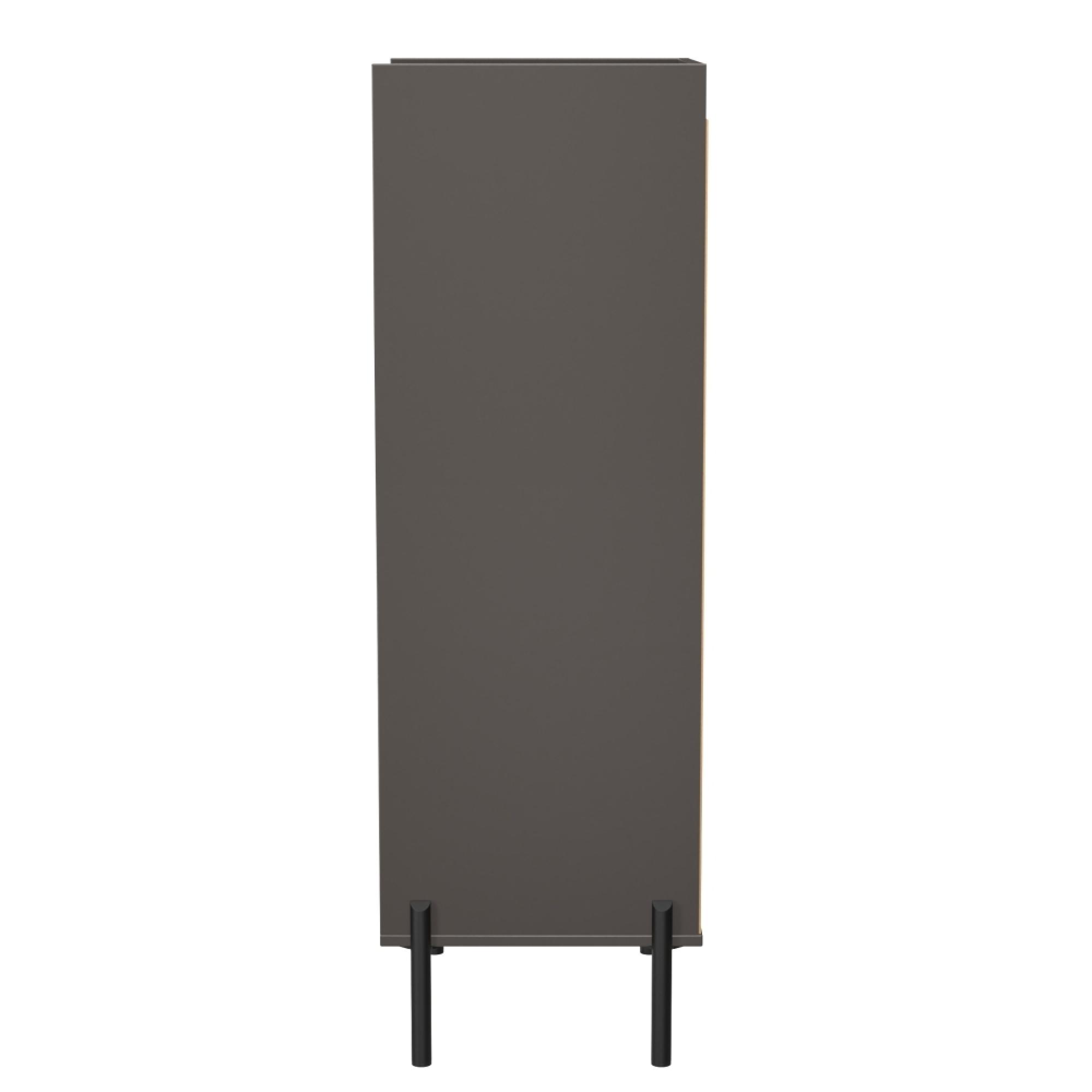 Osaka Chest - 5 Drawer - Narrow - Graphite Fluted