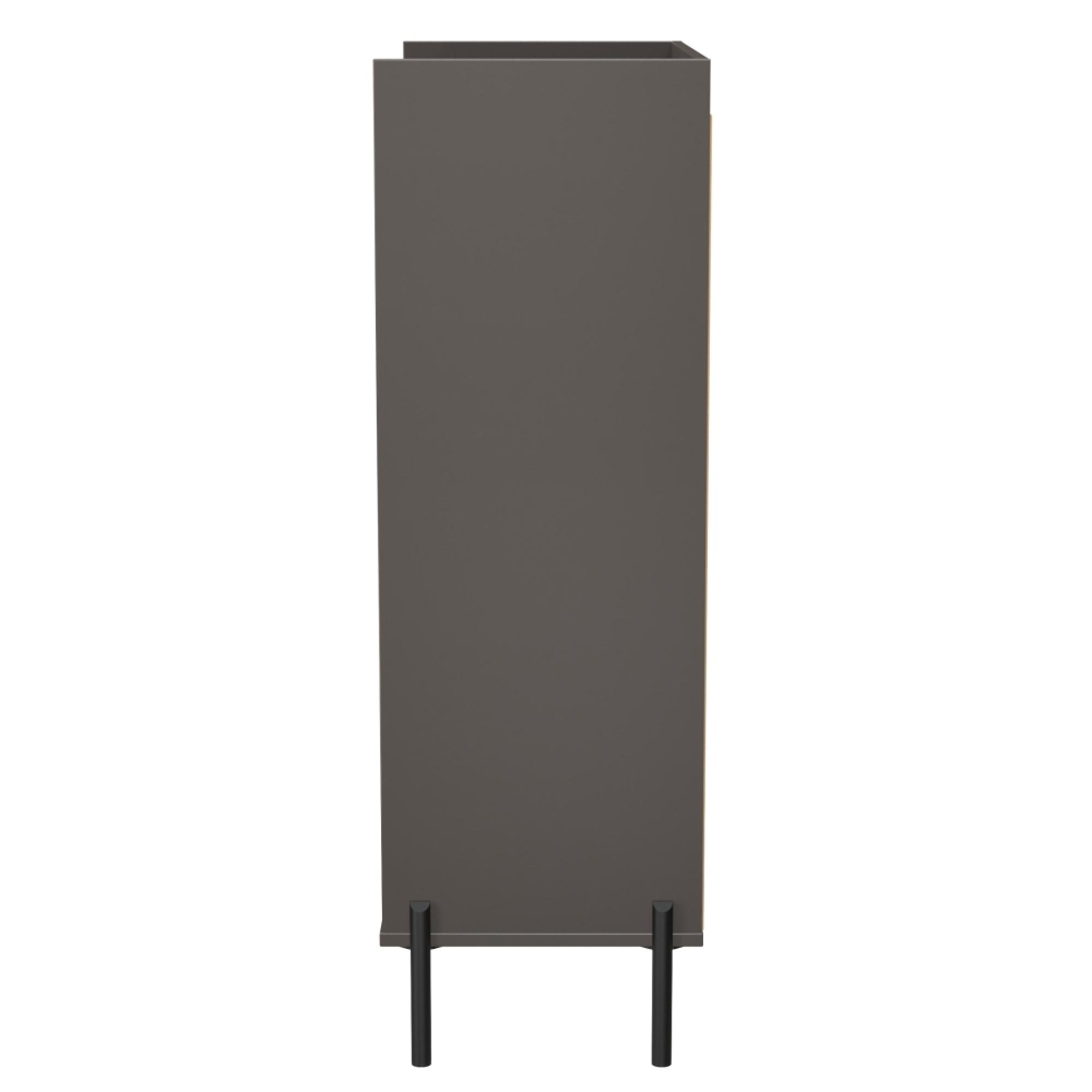 Osaka Chest - 5 Drawer - Wide - Graphite Fluted