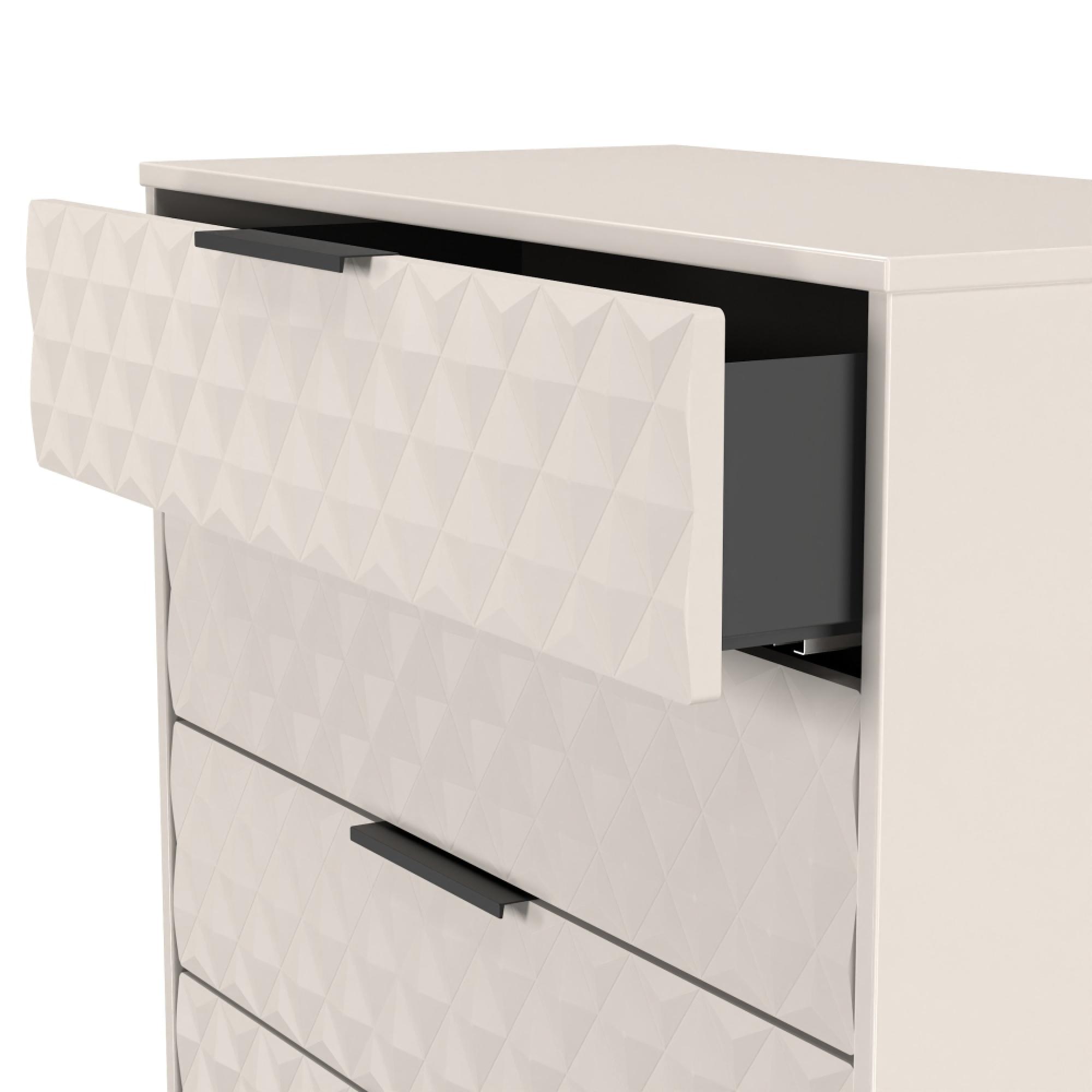 Harlequin Chest - 4 Drawer - with Hairpin Legs - Kashmir Matt