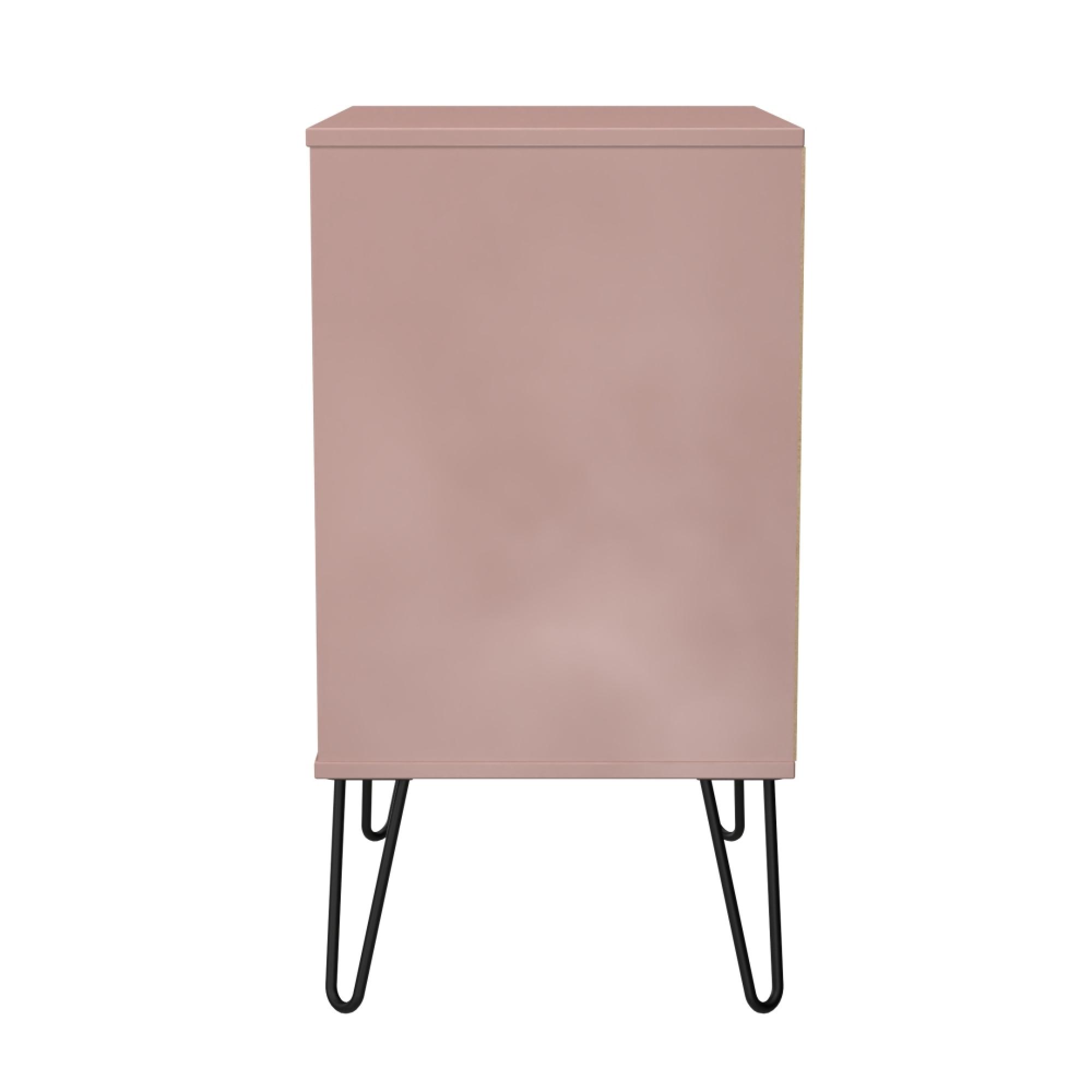 Harlequin Chest - 3 Drawer - Midi - with Hairpin Legs - Kobe Pink