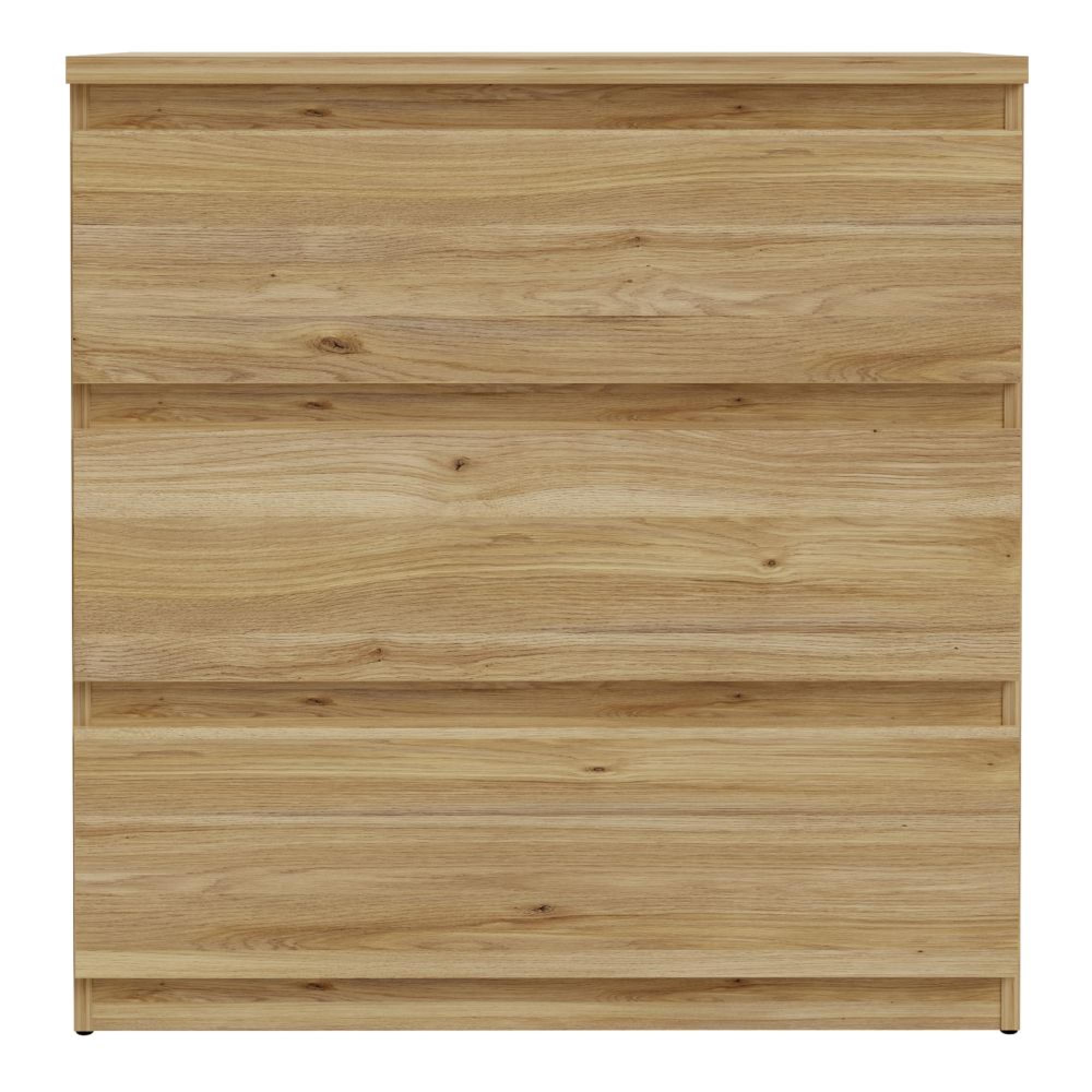 Edmore Chest - 3 Drawer - Wide - Light Oak