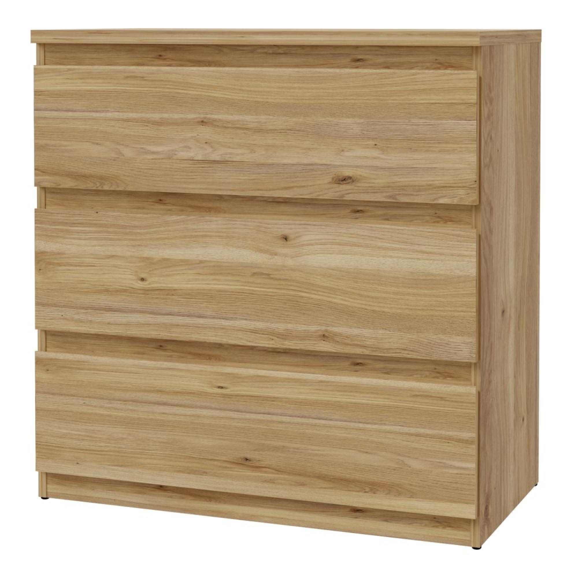 Edmore Chest - 3 Drawer - Wide - Light Oak