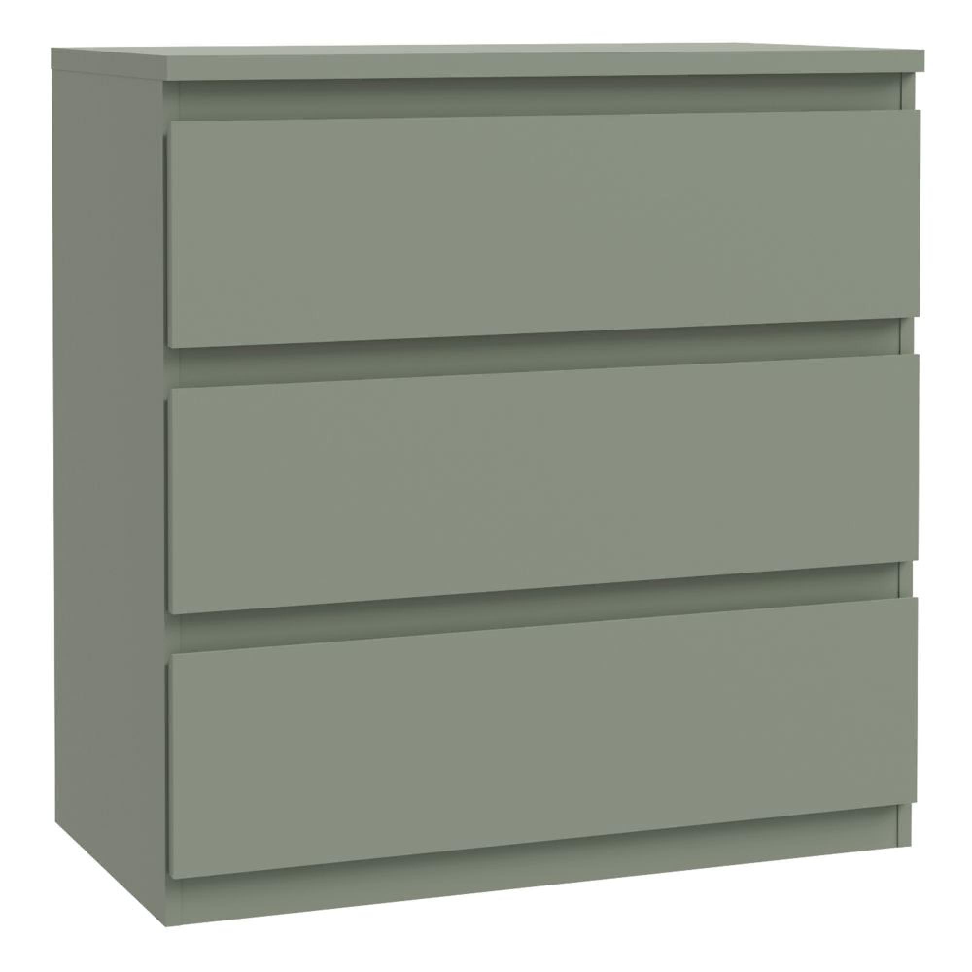 Edmore Chest - 3 Drawer - Wide - Sage Green