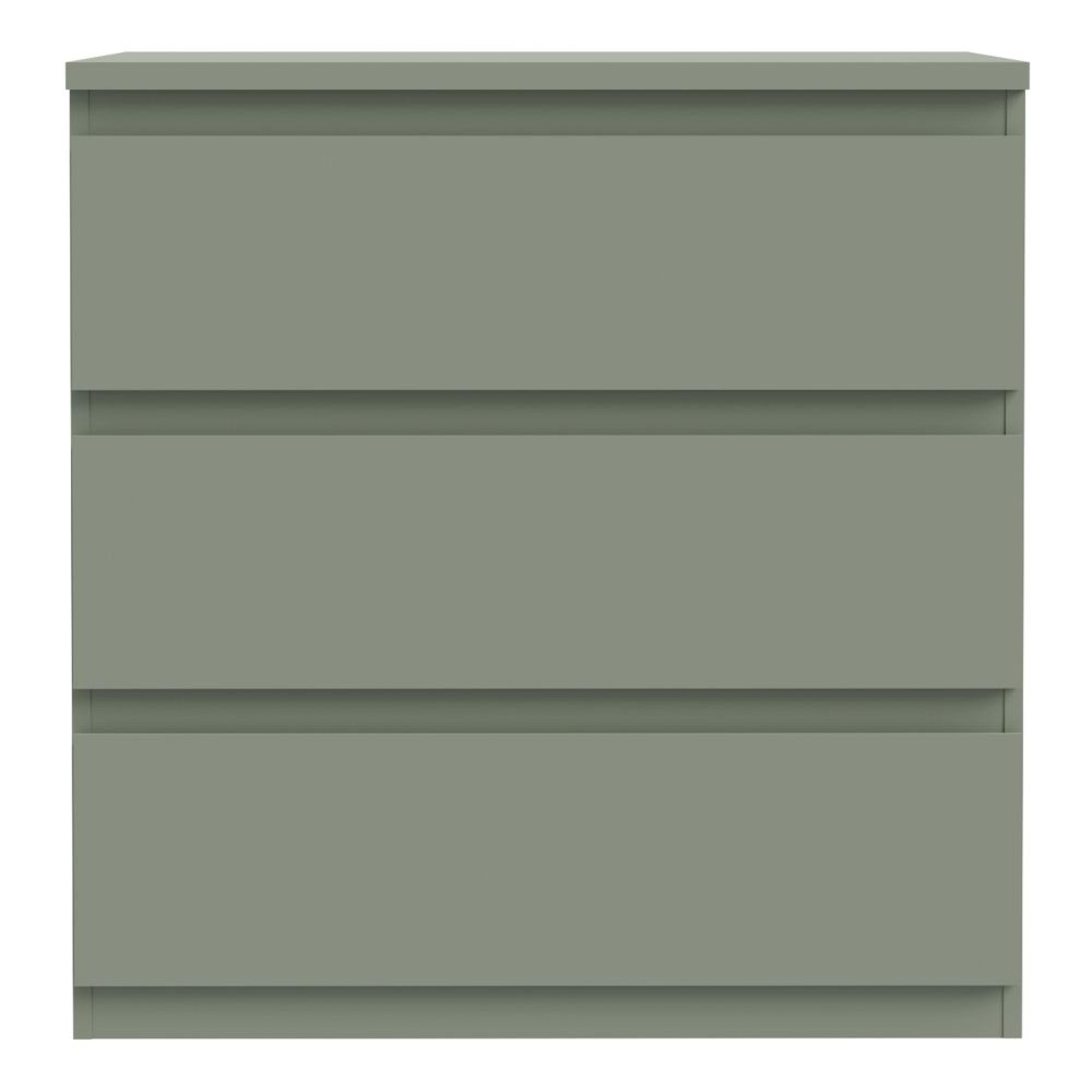 Edmore Chest - 3 Drawer - Wide - Sage Green
