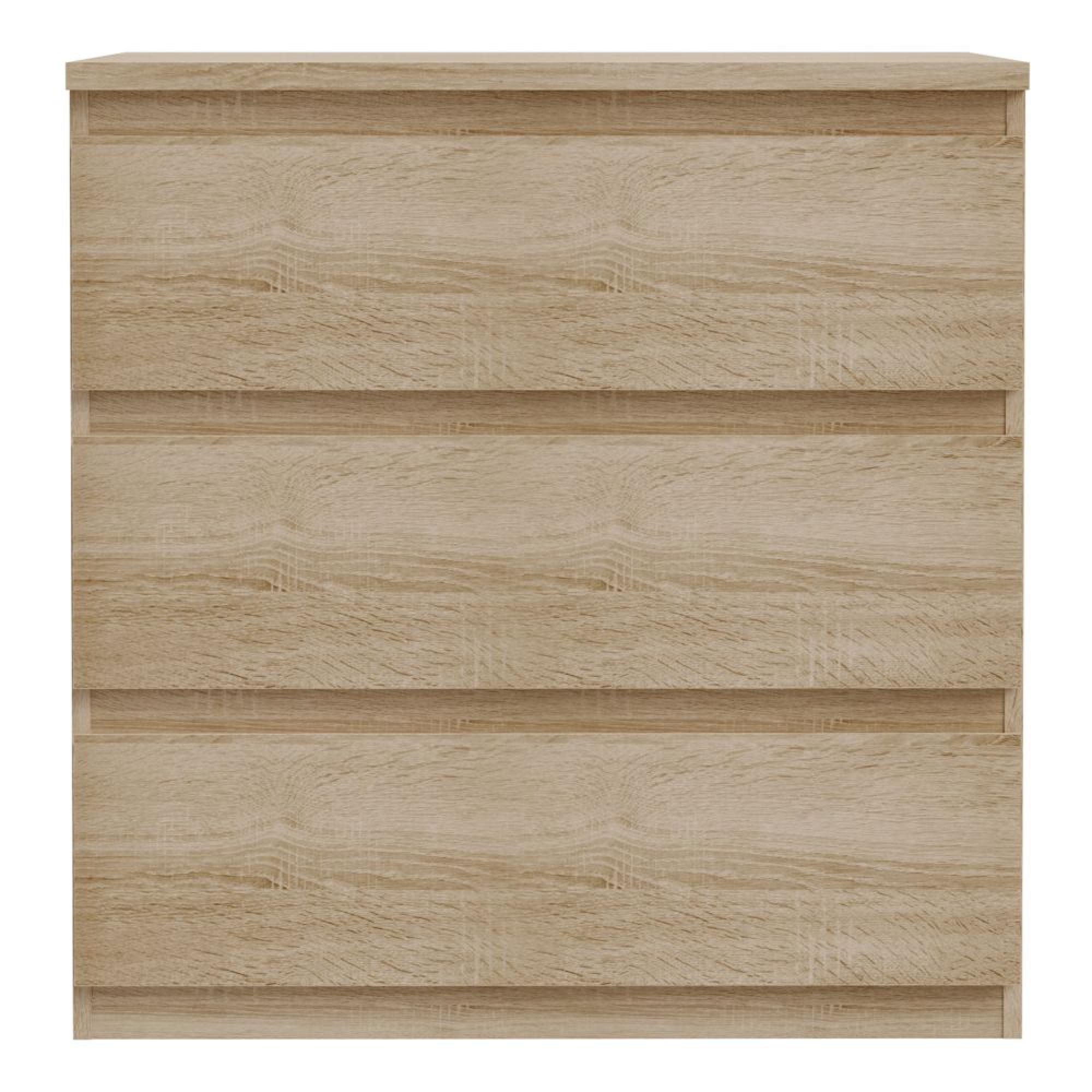 Edmore Chest - 3 Drawer - Wide - Sonoma Oak