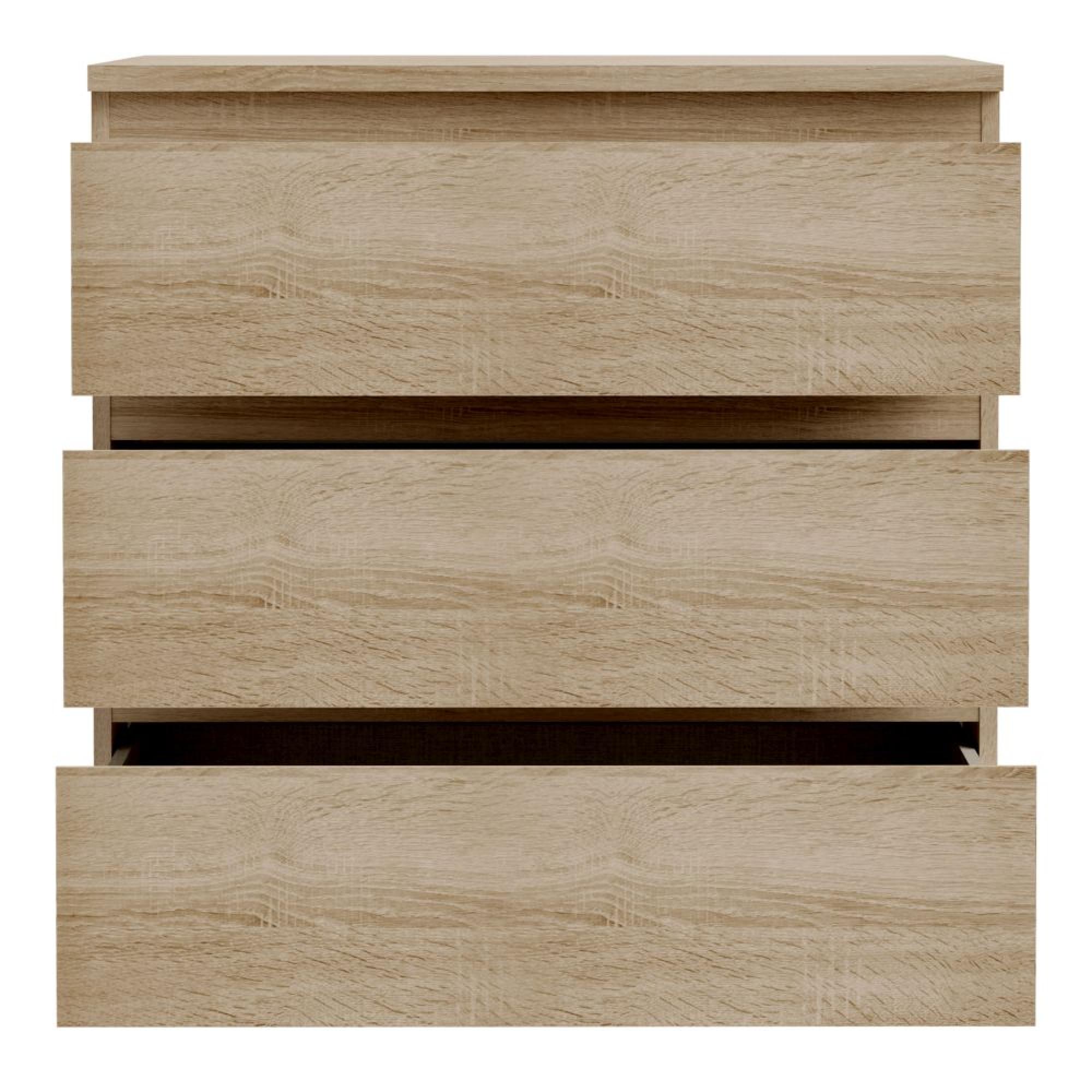 Edmore Chest - 3 Drawer - Wide - Sonoma Oak