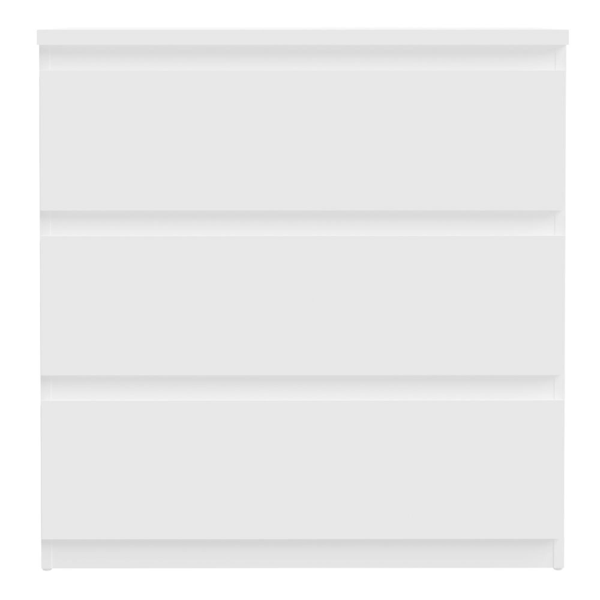 Edmore Chest - 3 Drawer - Wide - White