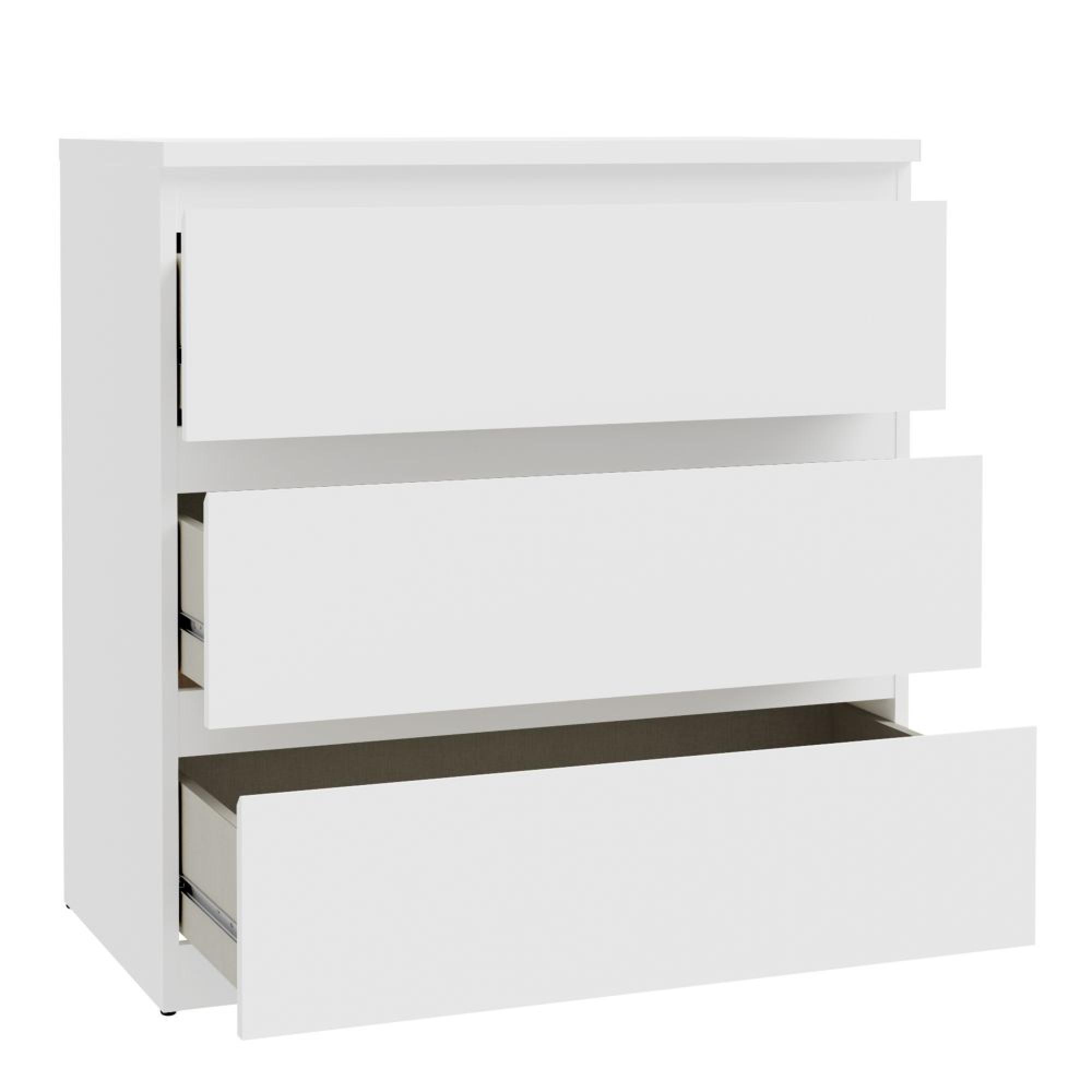 Edmore Chest - 3 Drawer - Wide - White