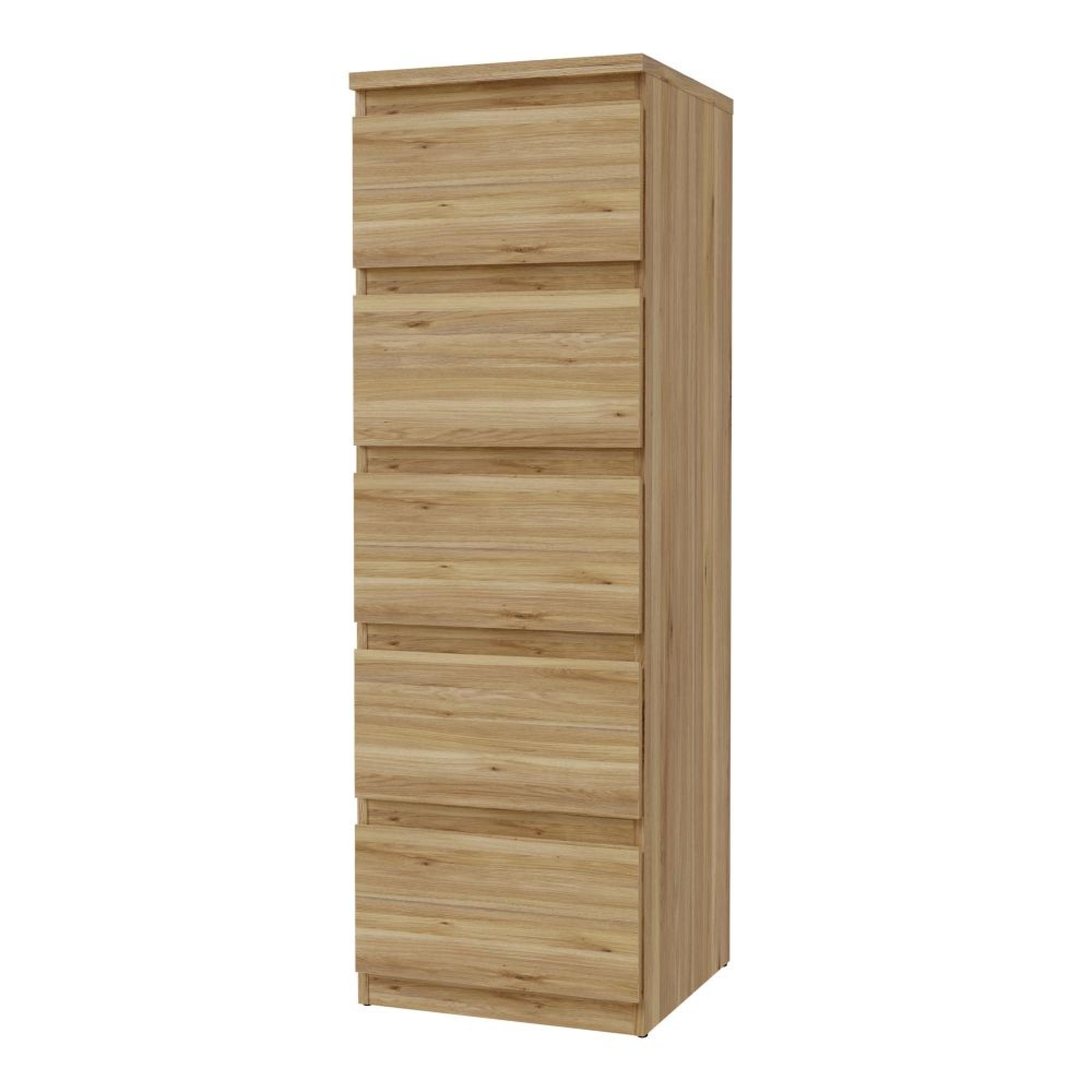 Edmore Chest - 5 Drawer - Tall - Light Oak