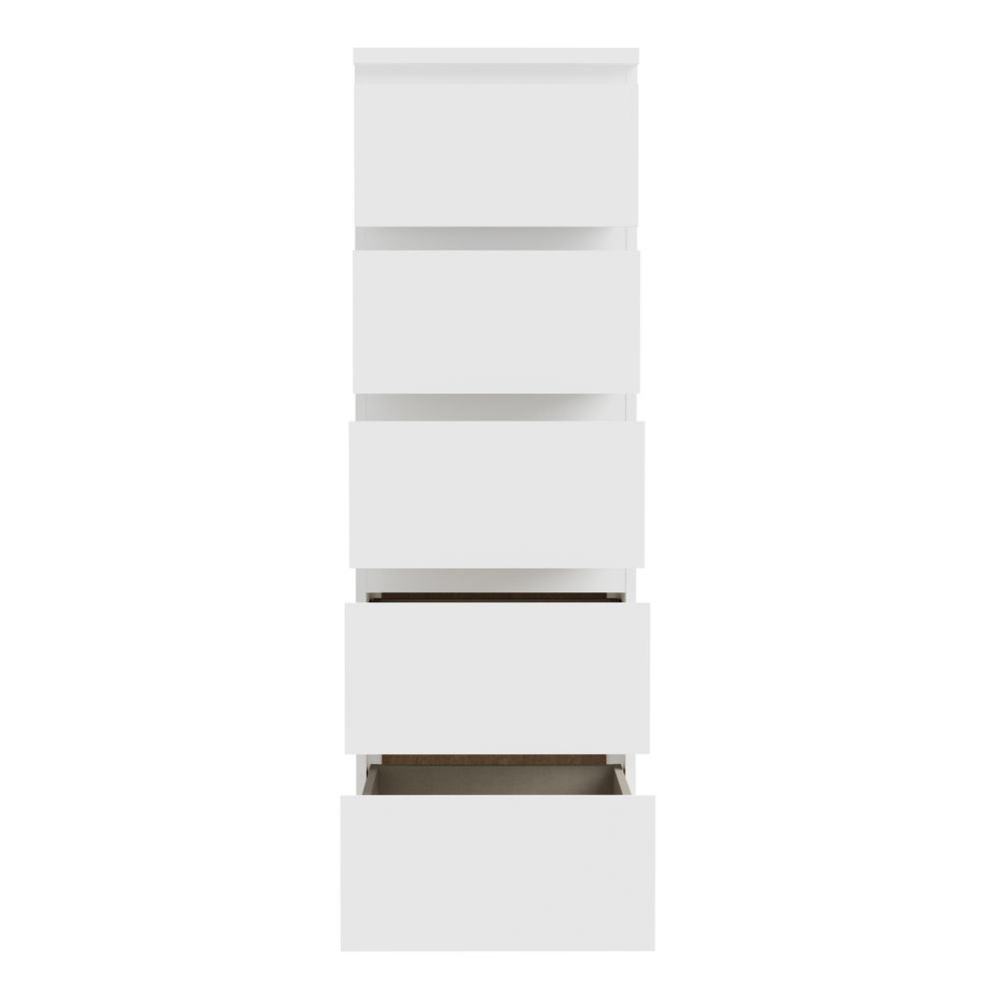 Edmore Chest - 5 Drawer - Tall - White
