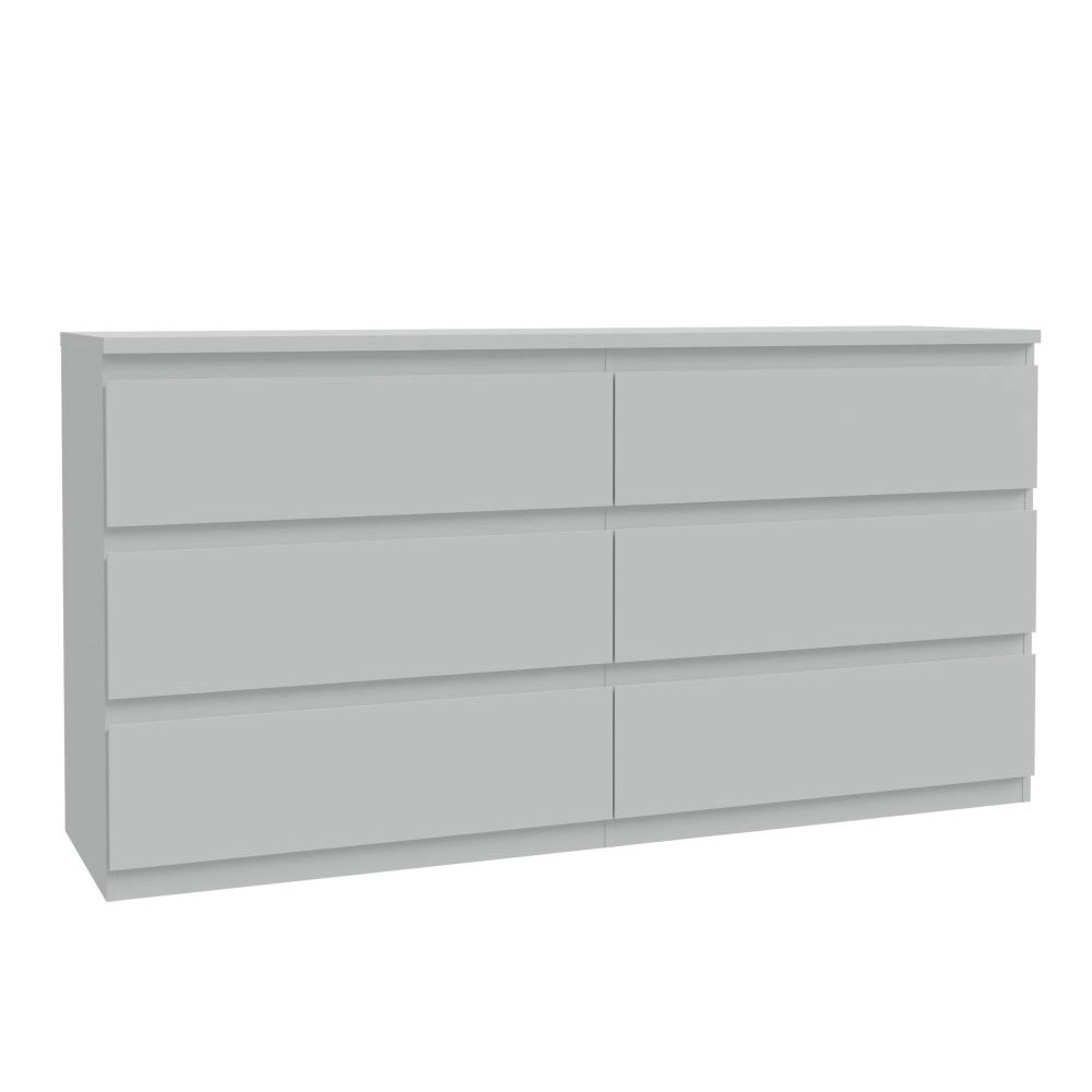 Edmore Chest - 6 Drawer - Large - Light Grey