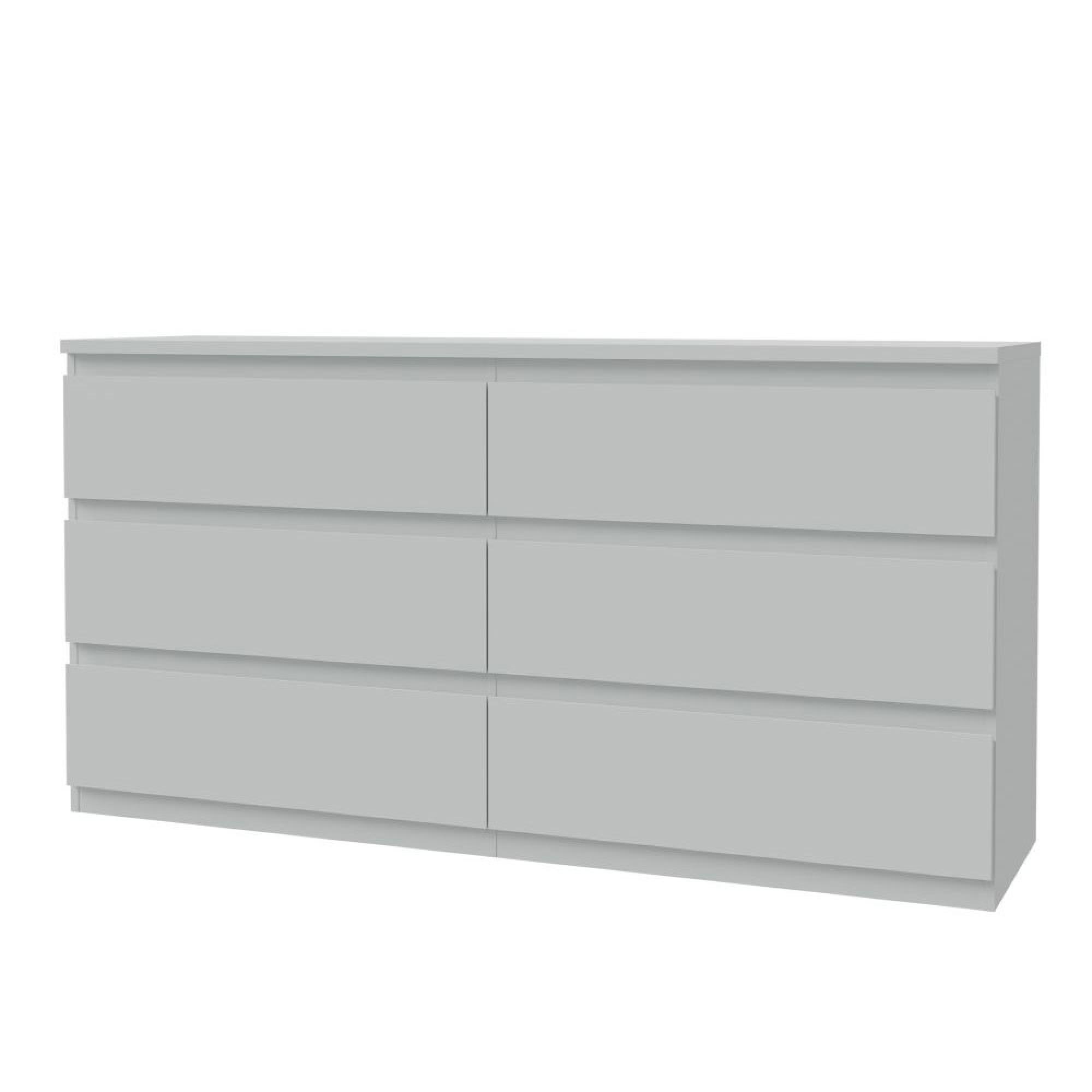Edmore Chest - 6 Drawer - Large - Light Grey