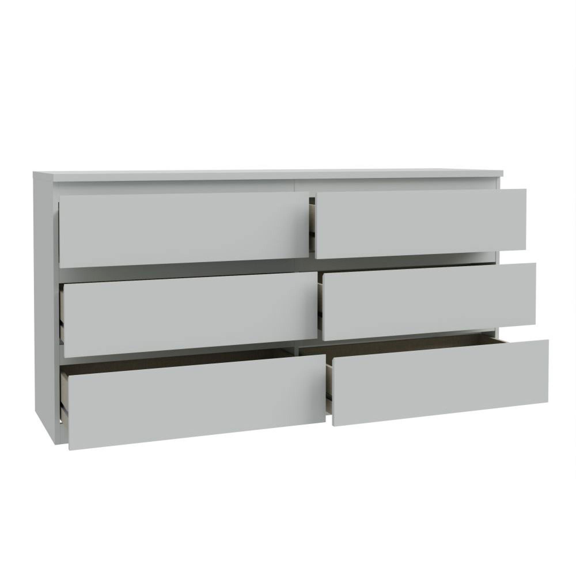 Edmore Chest - 6 Drawer - Large - Light Grey