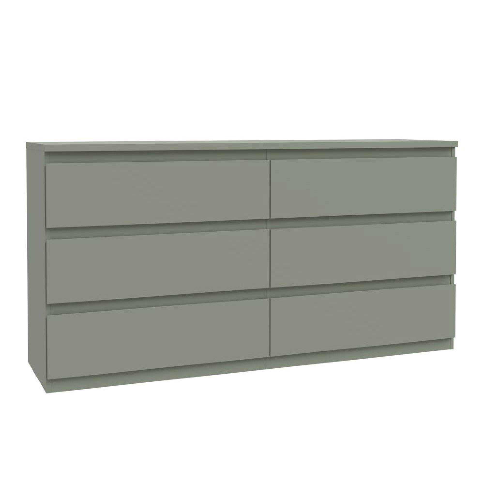 Edmore Chest - 6 Drawer - Large - Sage Green